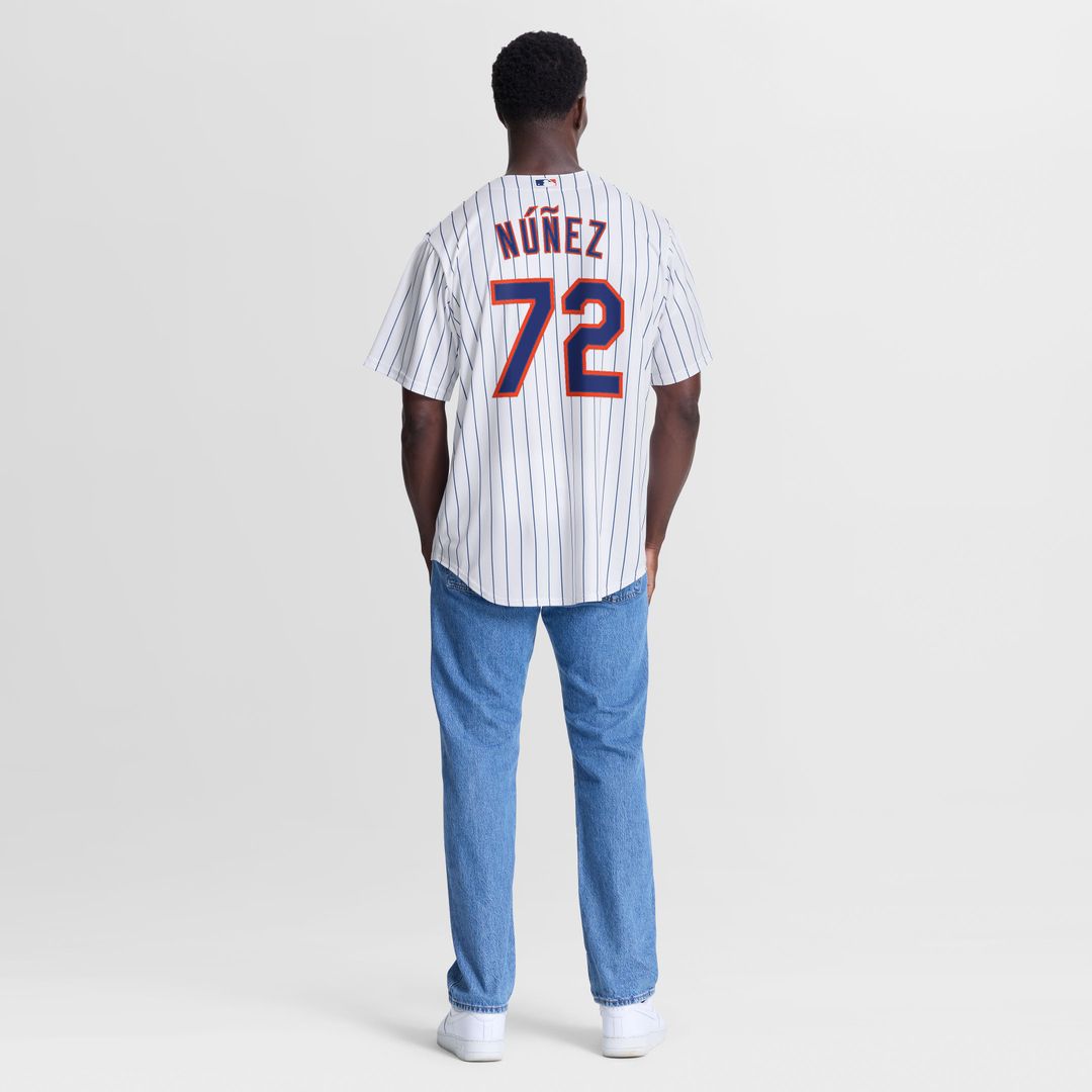 New York Mets Dedniel Núñez White Home Replica Jersey