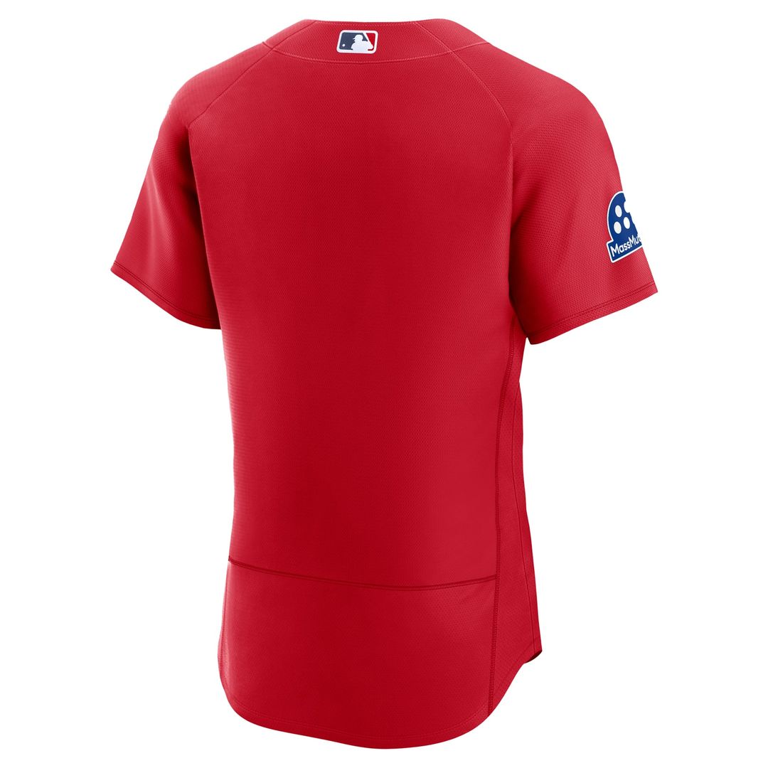 Boston Red Sox Red Alternate Sponsor Patch Authentic Jersey