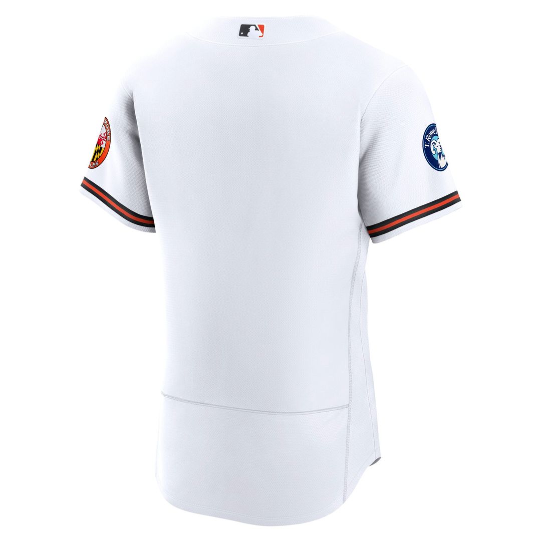 Baltimore Orioles White Home Sponsor Patch Authentic Jersey