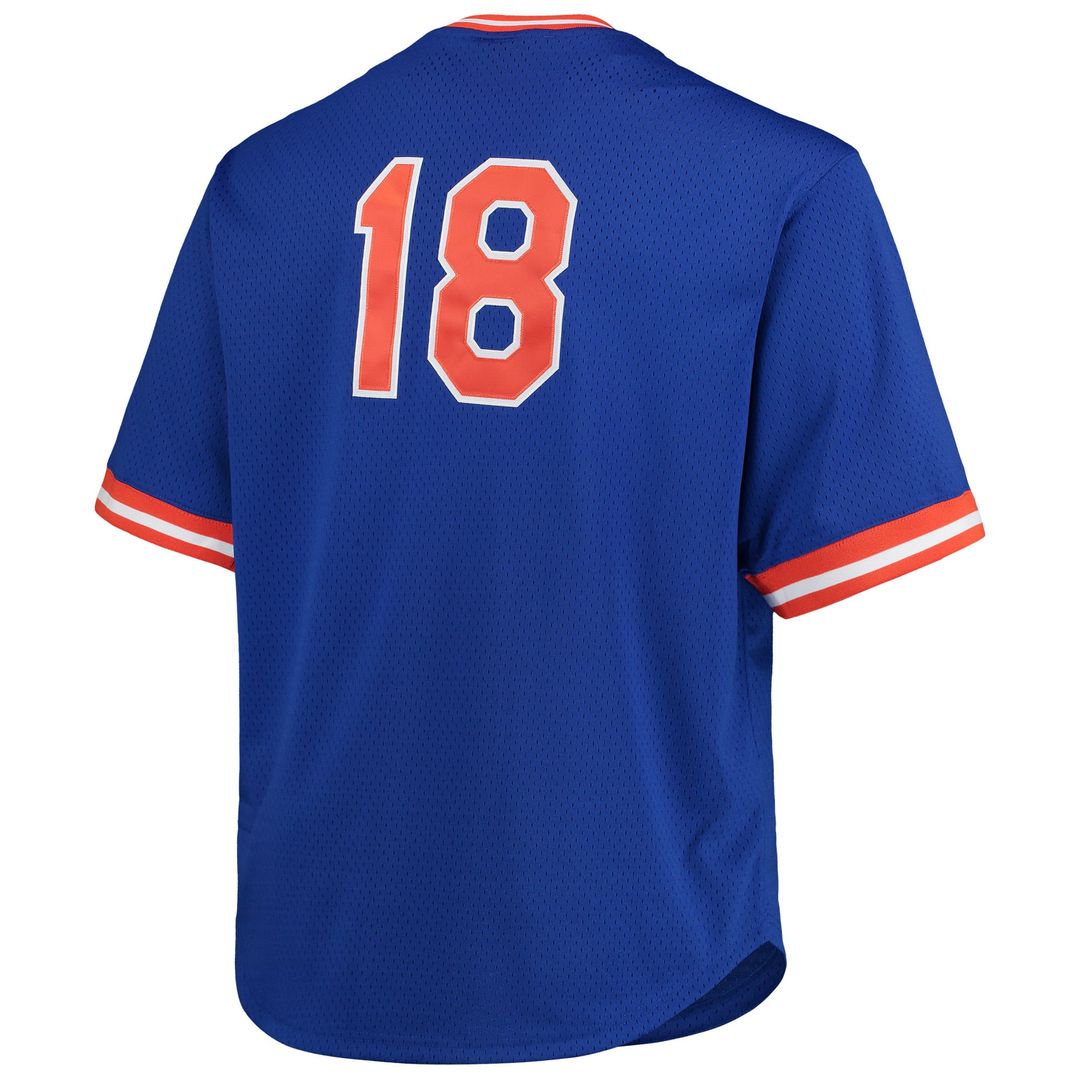 New York Mets Darryl Strawberry Royal Big & Tall Cooperstown Collection Mesh Batting Practice Jersey