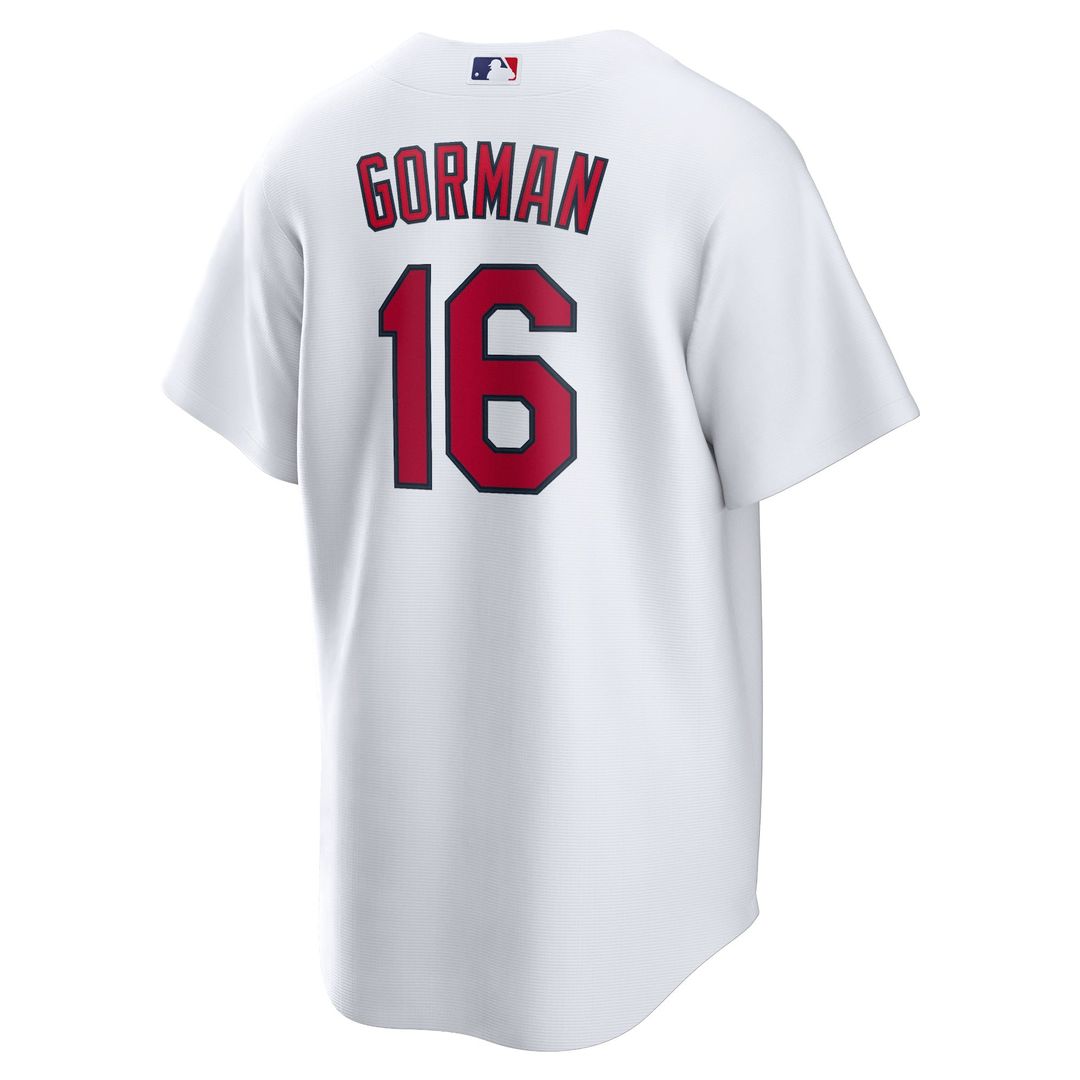 St. Louis Cardinals Nolan Gorman White Home Replica Jersey