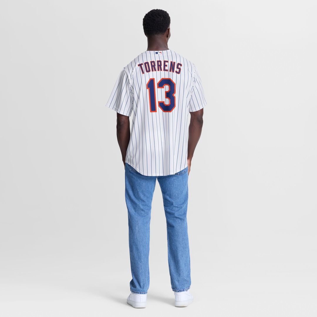New York Mets Luis Torrens White Home Replica Jersey