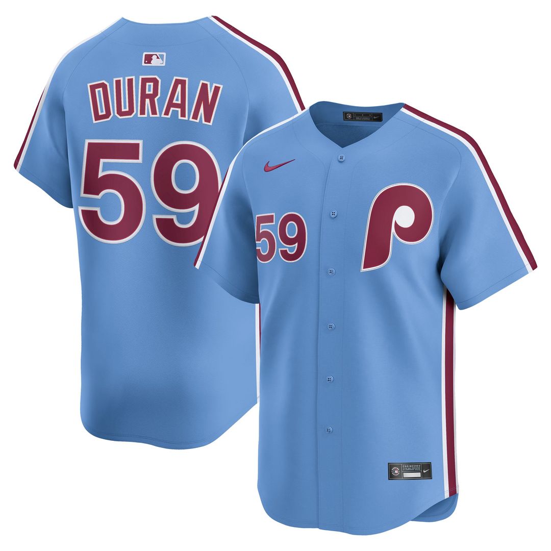 Philadelphia Phillies Jhoan Duran White Home Limited Player Jersey