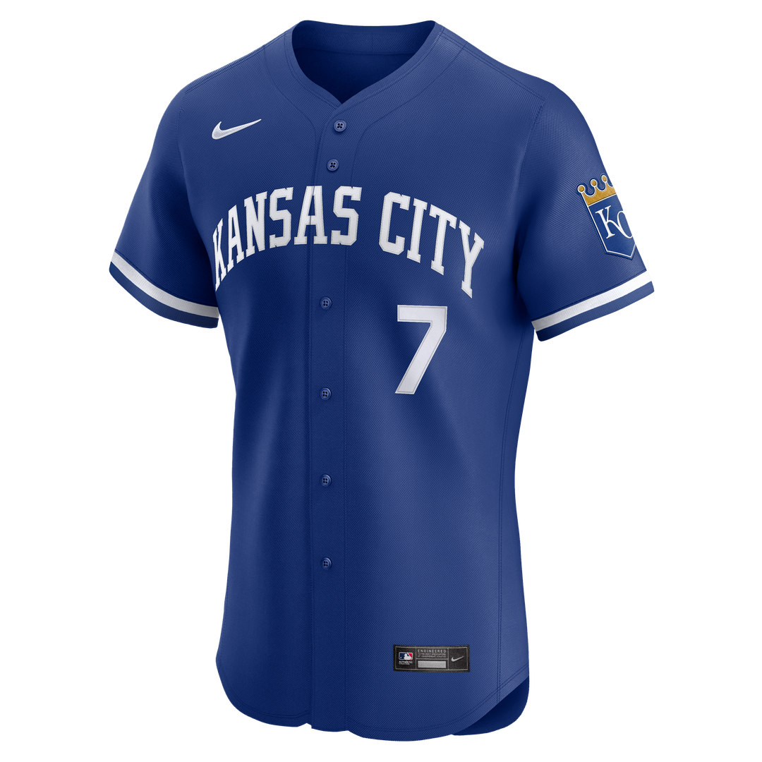 Kansas City Royals Bobby Witt Jr. White Home Elite Player Jersey