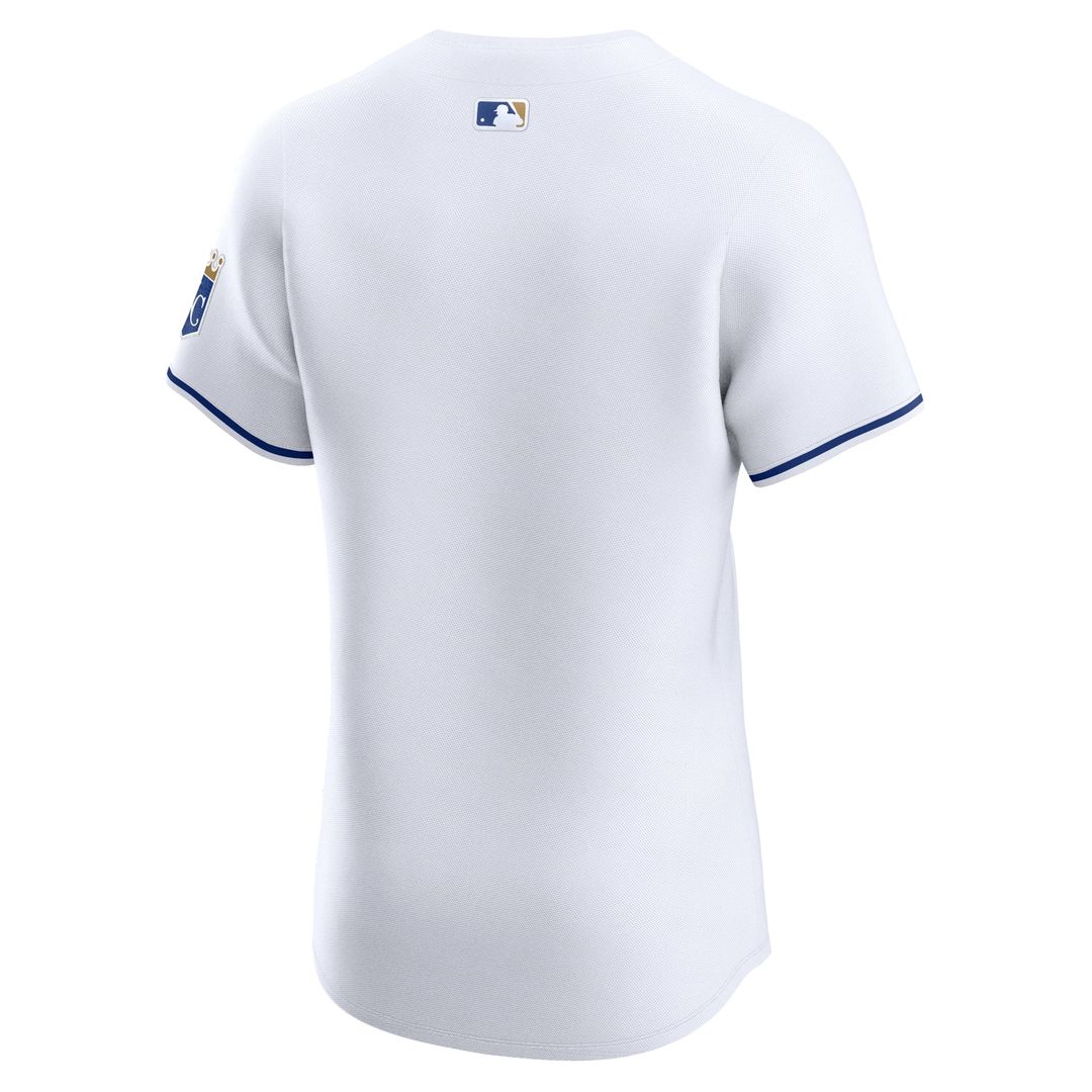 Kansas City Royals Gray Road Vapor Premier Elite Patch Jersey
