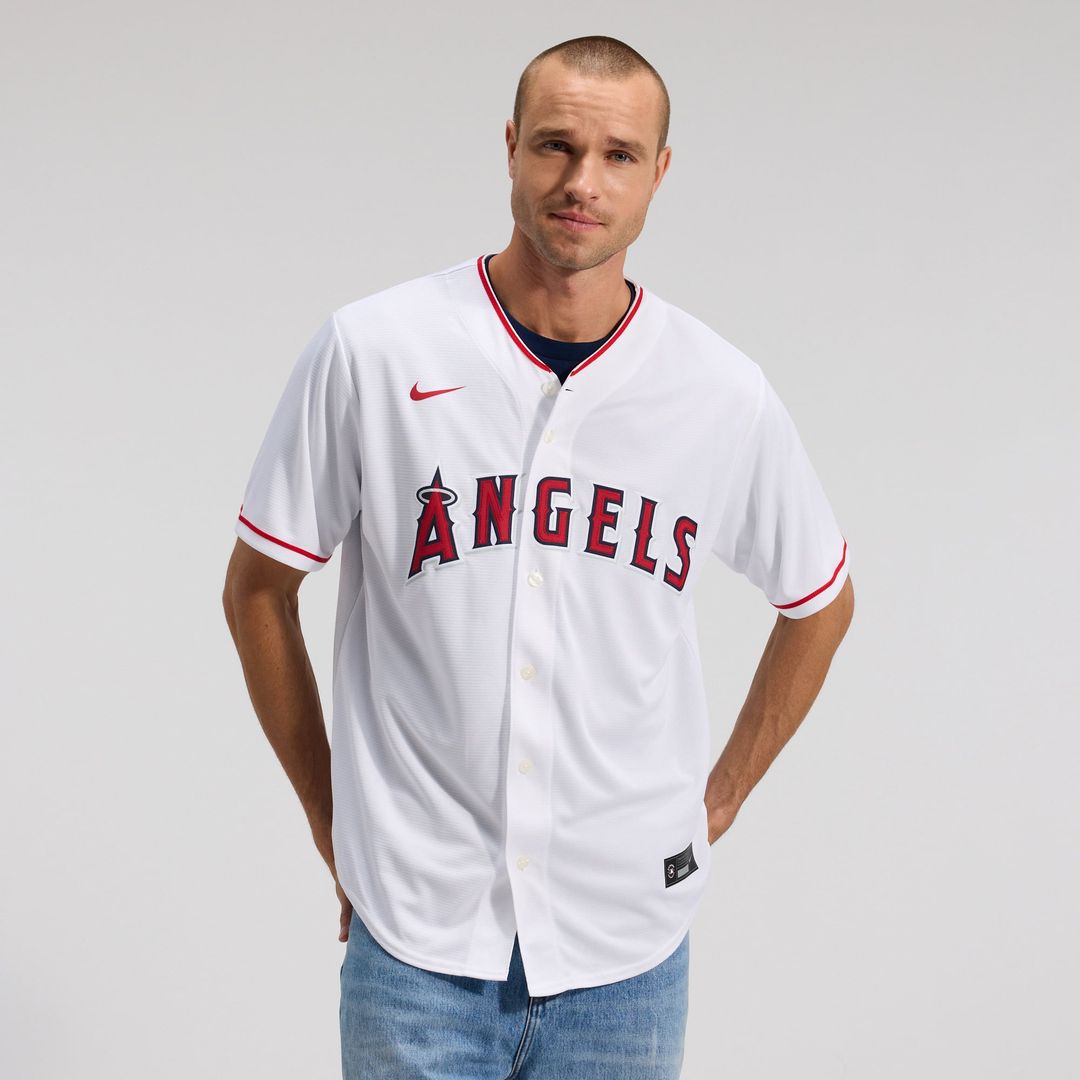 Los Angeles Angels White Home Replica Team Jersey