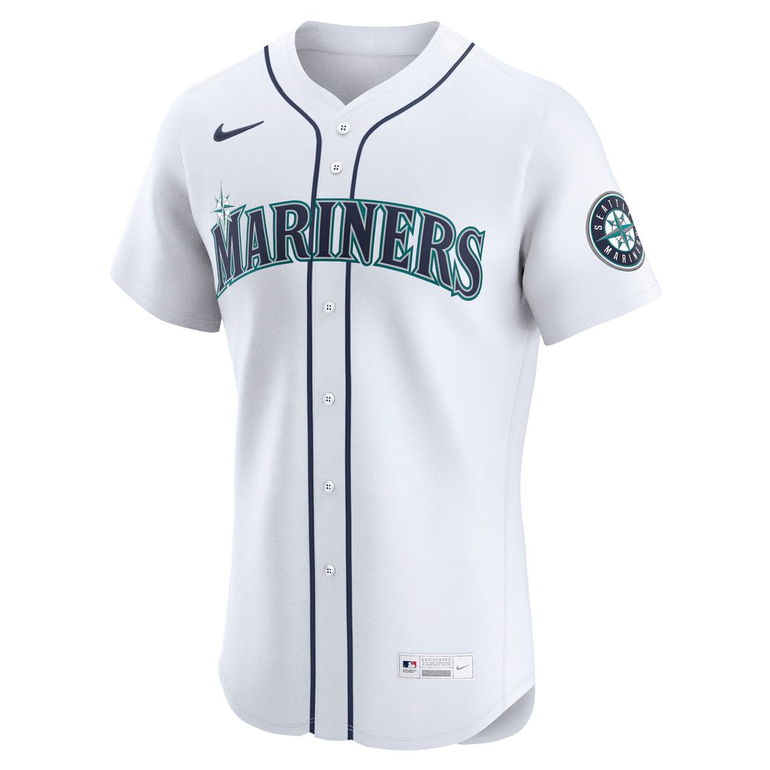 Seattle Mariners Julio Rodríguez White Home Elite Jersey