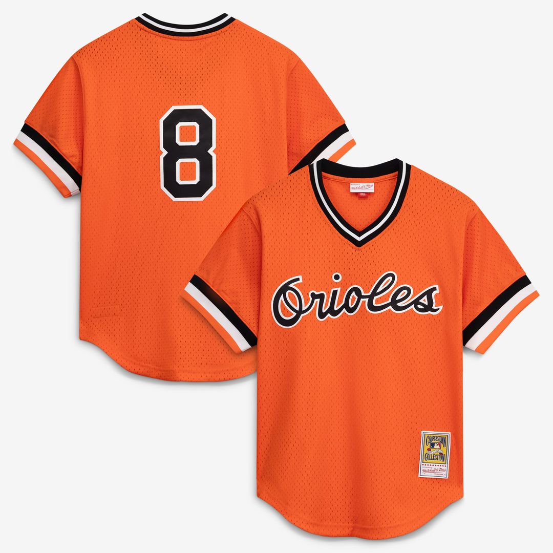 Baltimore Orioles Cal Ripken Jr. Orange Authentic Batting Practice Jersey