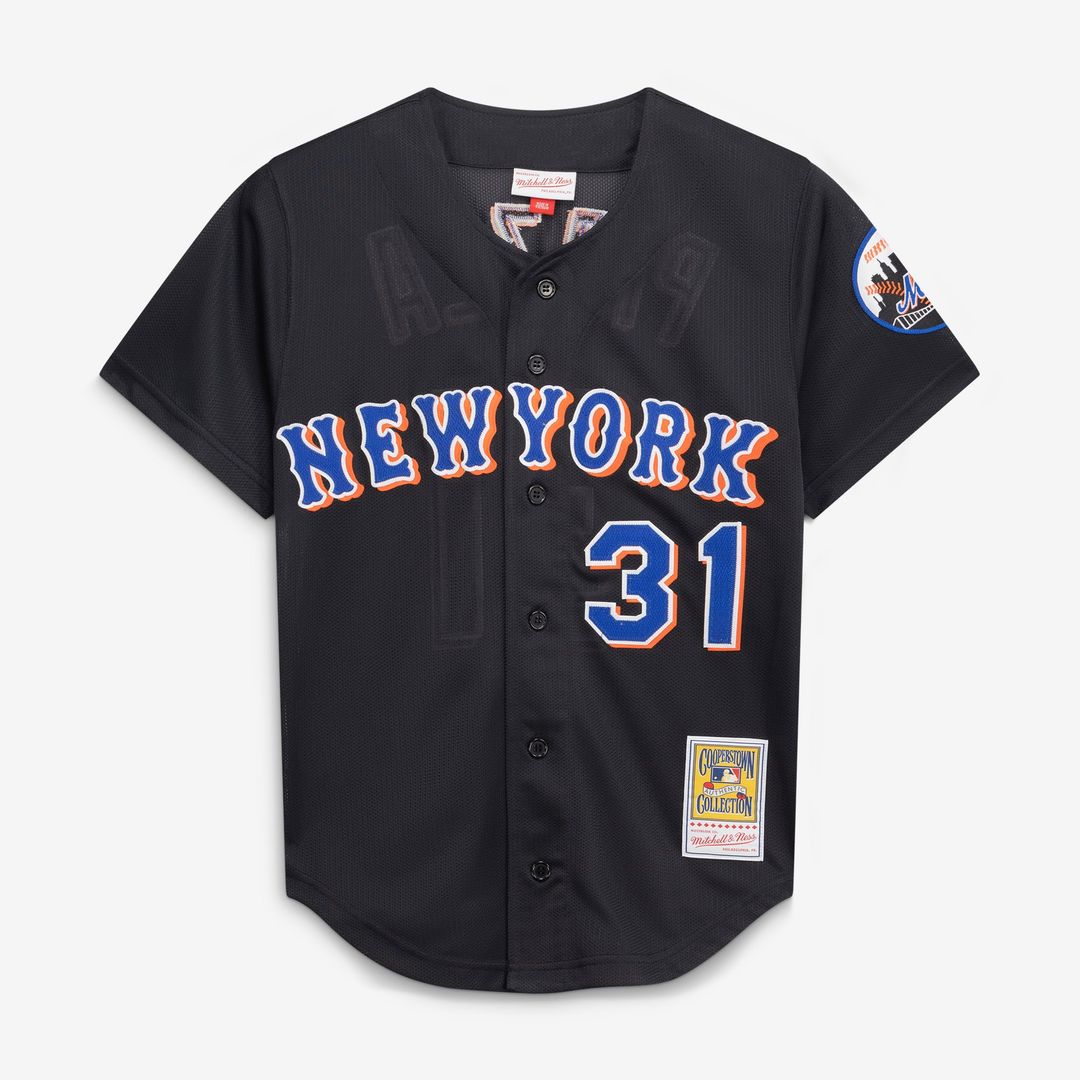 New York Mets Mike Piazza Black Cooperstown Collection 2000 Batting Practice Jersey