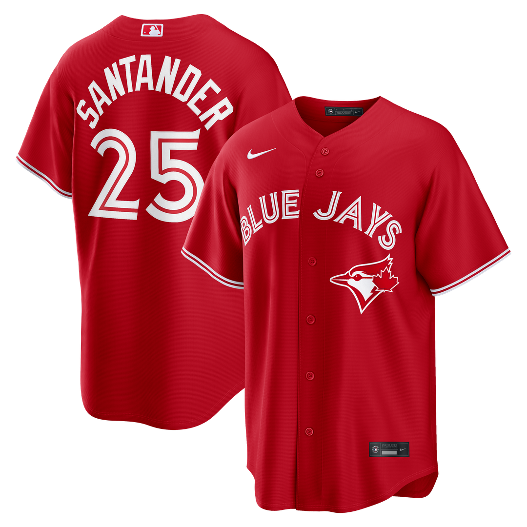 Toronto Blue Jays Anthony Santander Red Canada Day Replica Jersey