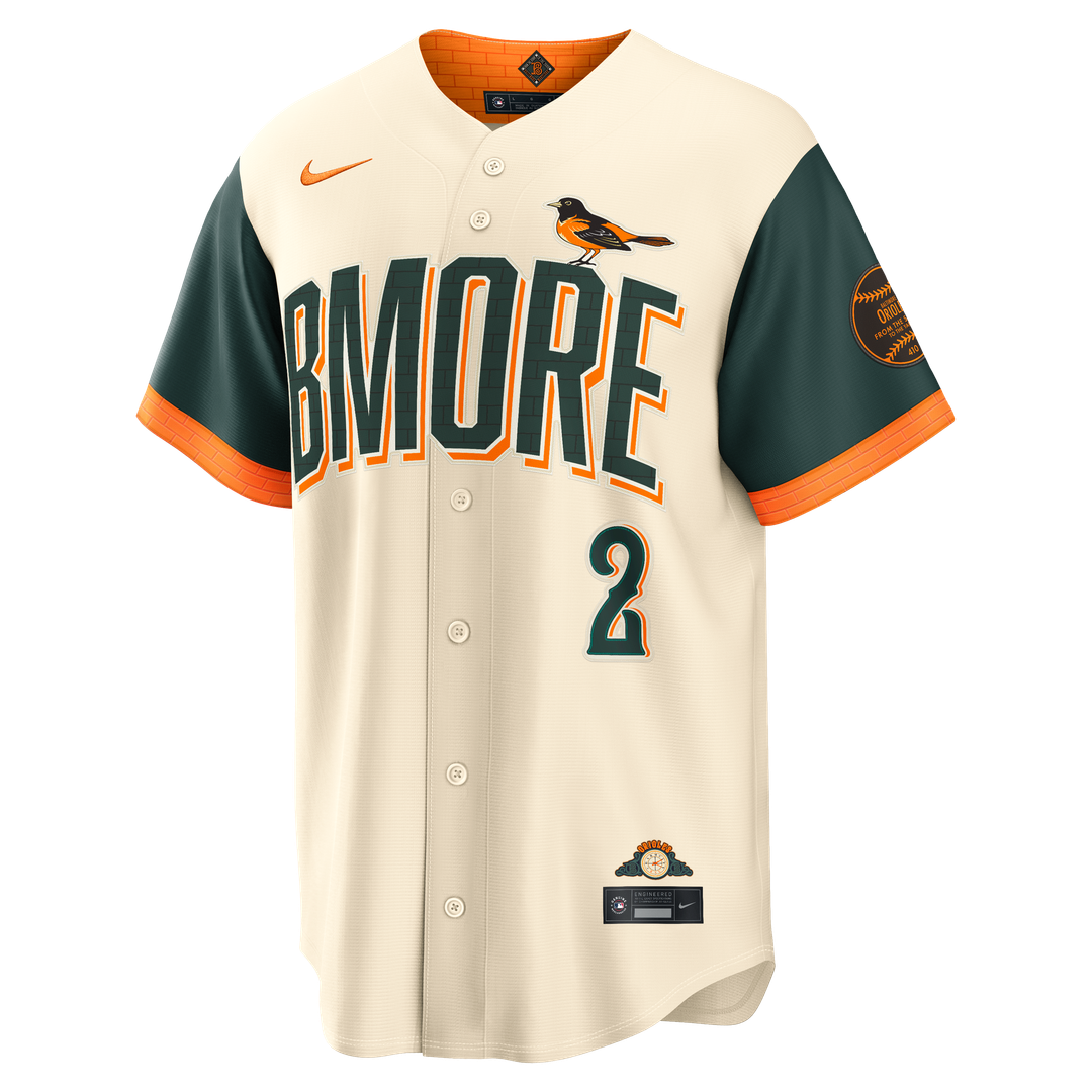 Baltimore Orioles Gunnar Henderson Cream 2026 City Connect Stadium Jersey
