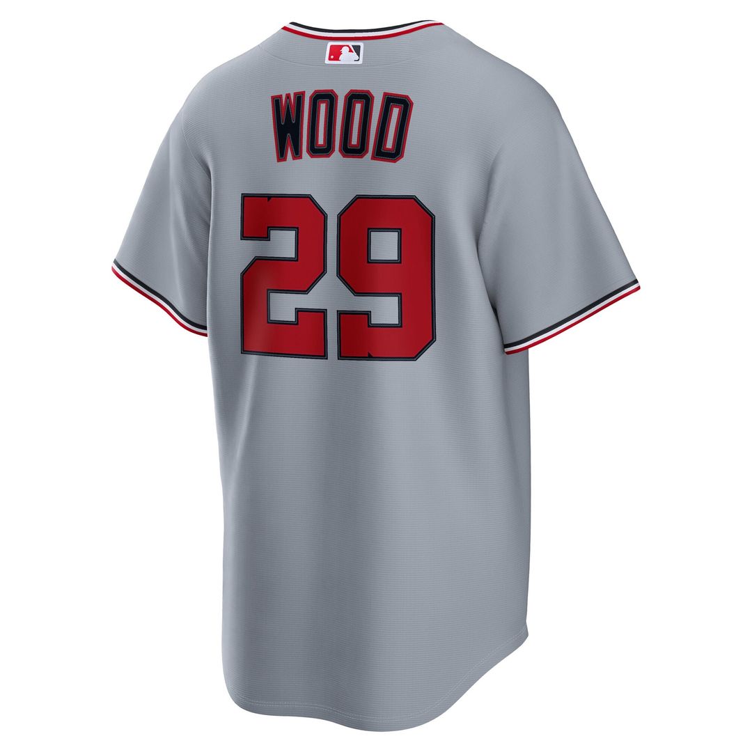 Washington Nationals James Wood Navy Alternate Replica Jersey