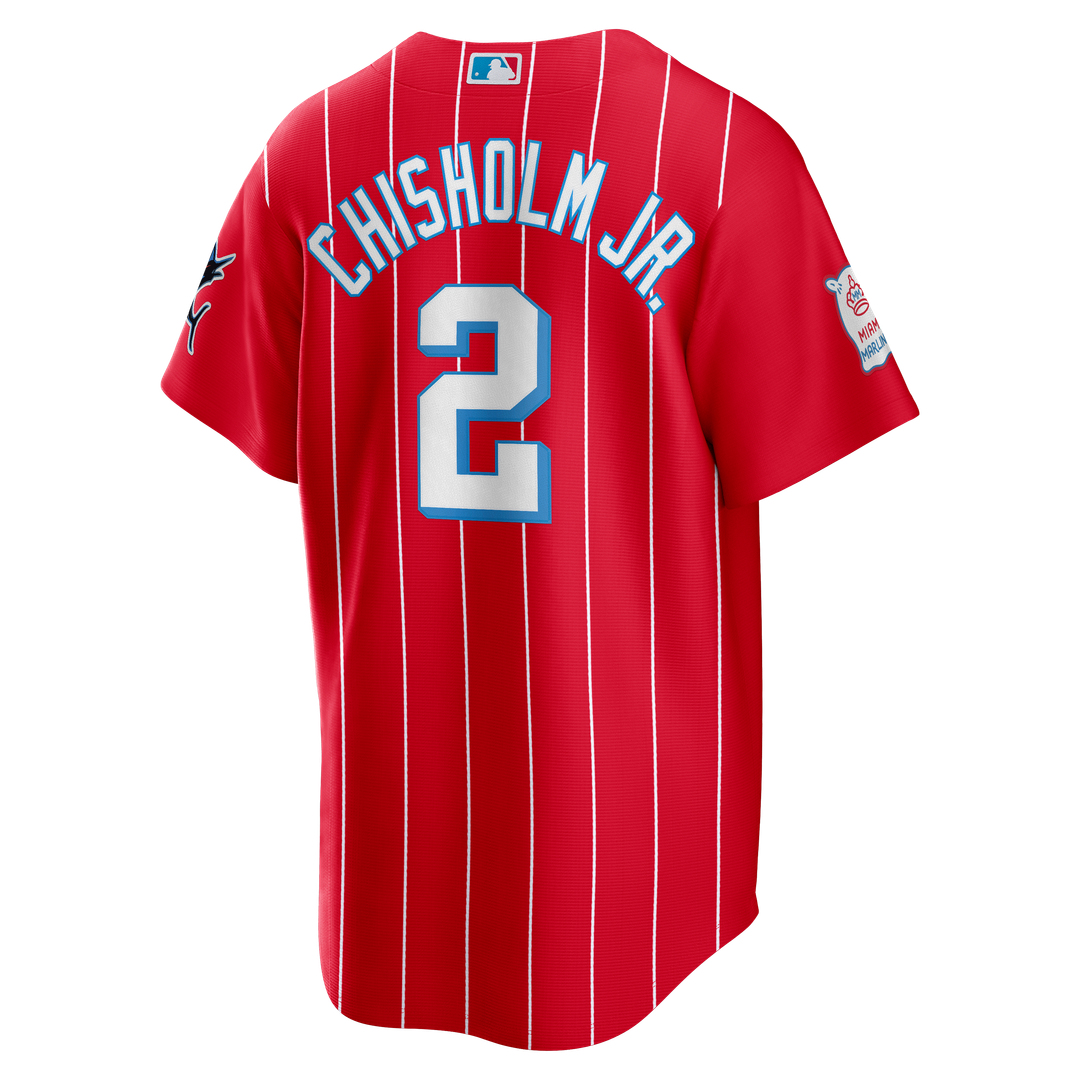 Miami Marlins Jazz Chisholm Jr. Red City Connect Replica Jersey