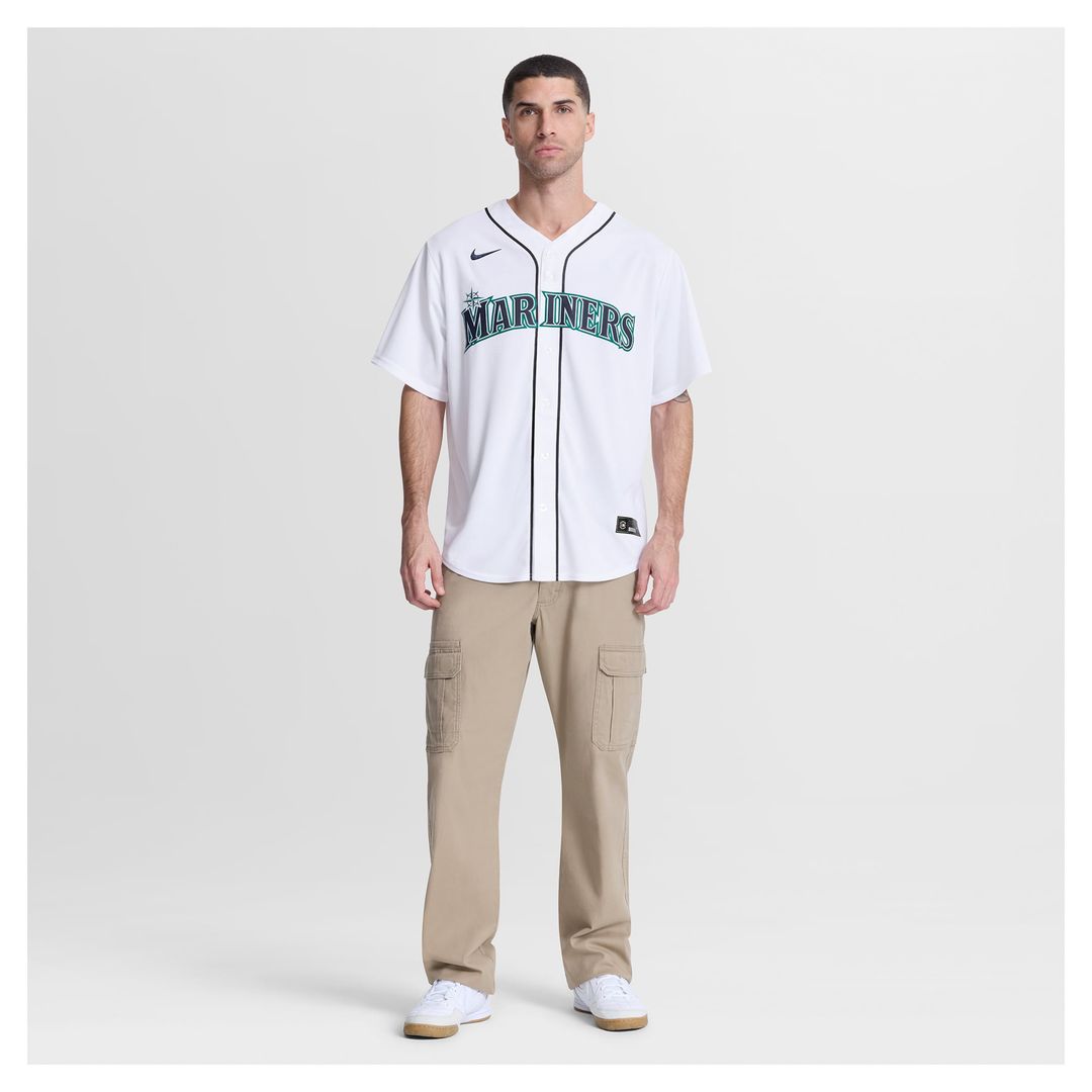 Seattle Mariners Bryce Miller White Home Replica Jersey