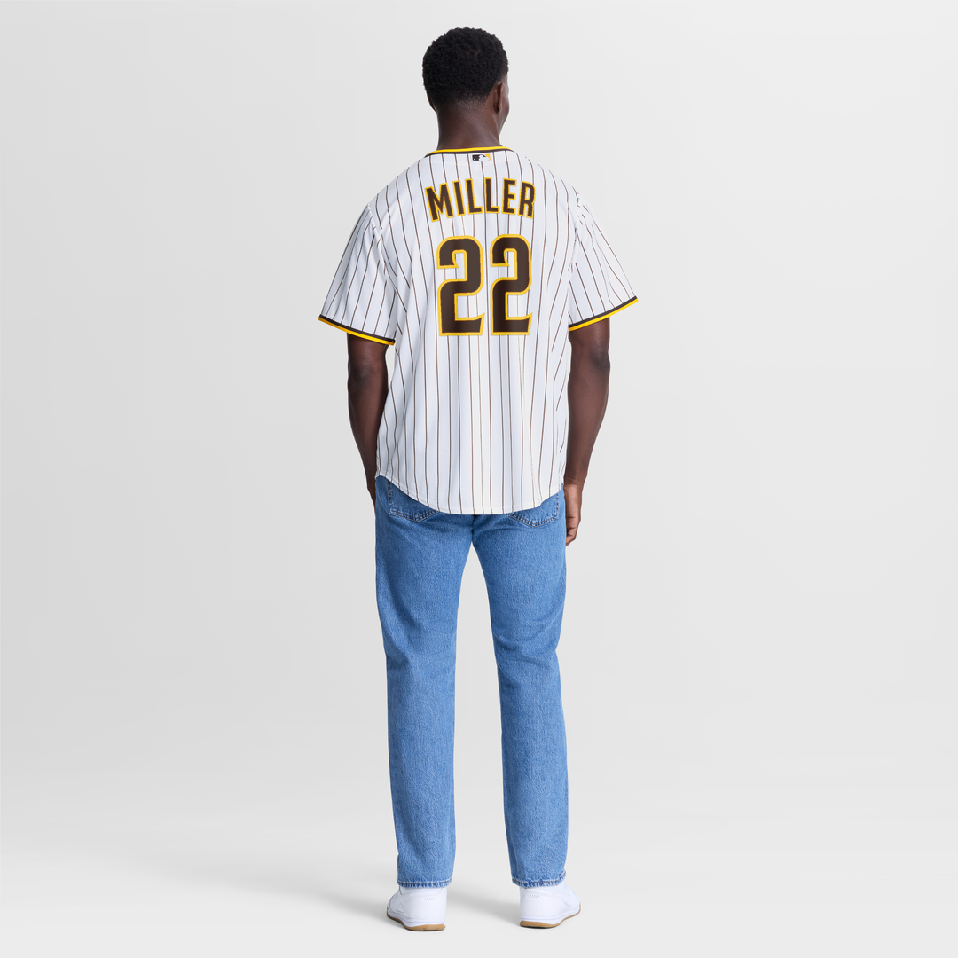 San Diego Padres Mason Miller White Home Replica Jersey