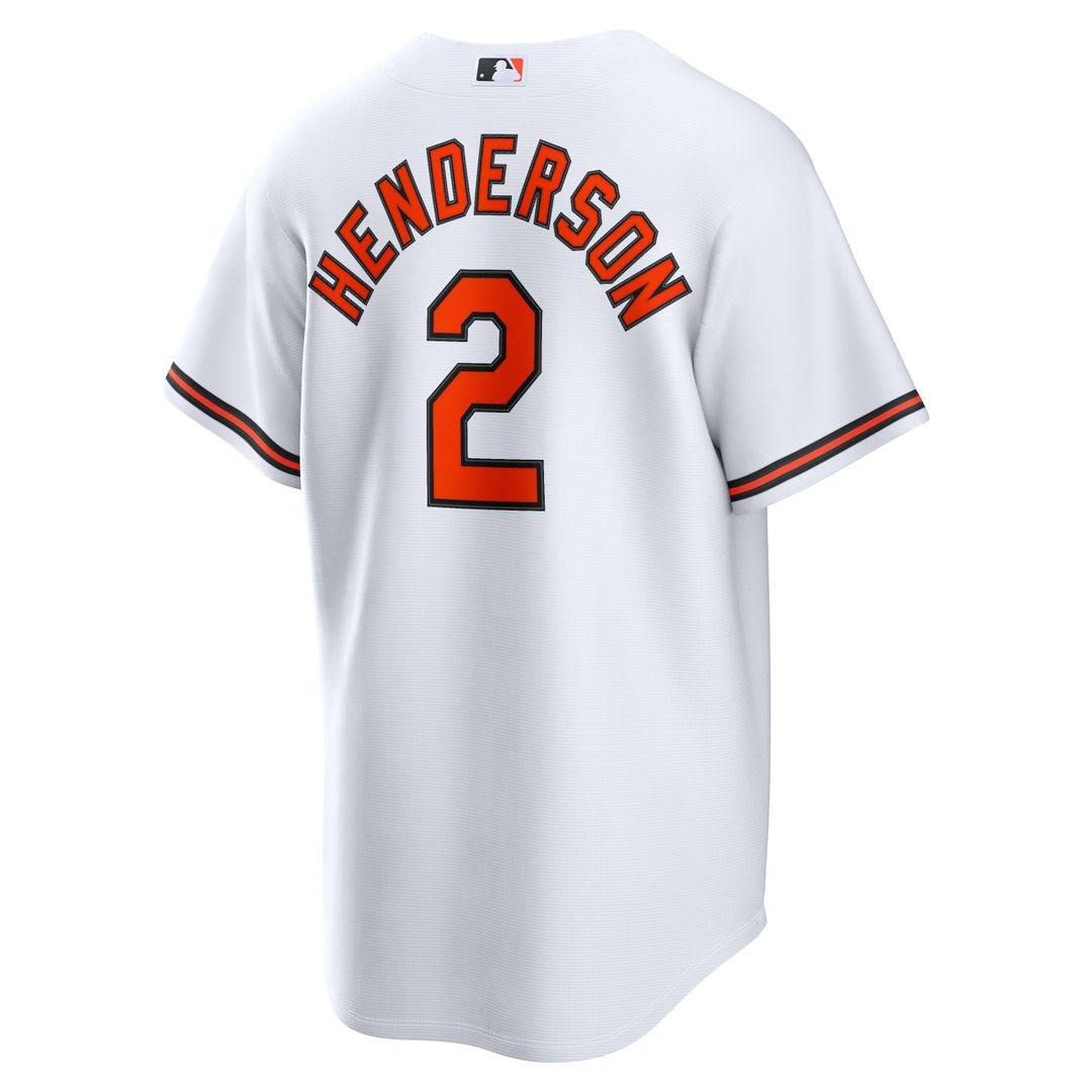 Baltimore Orioles Gunnar Henderson White Home Replica Jersey