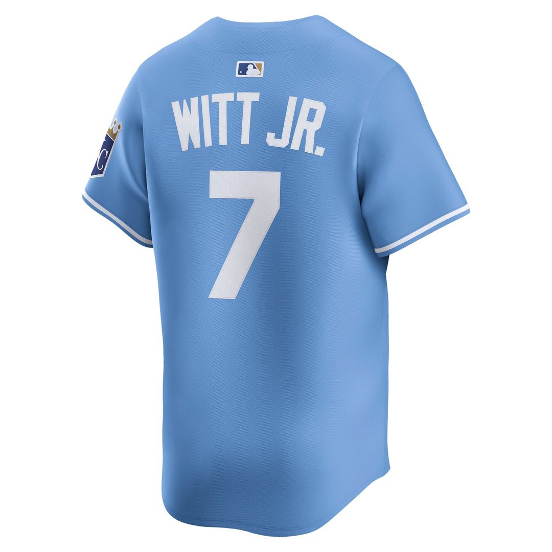 Kansas City Royals Bobby Witt Jr. Light Blue Alternate Limited Player Jersey