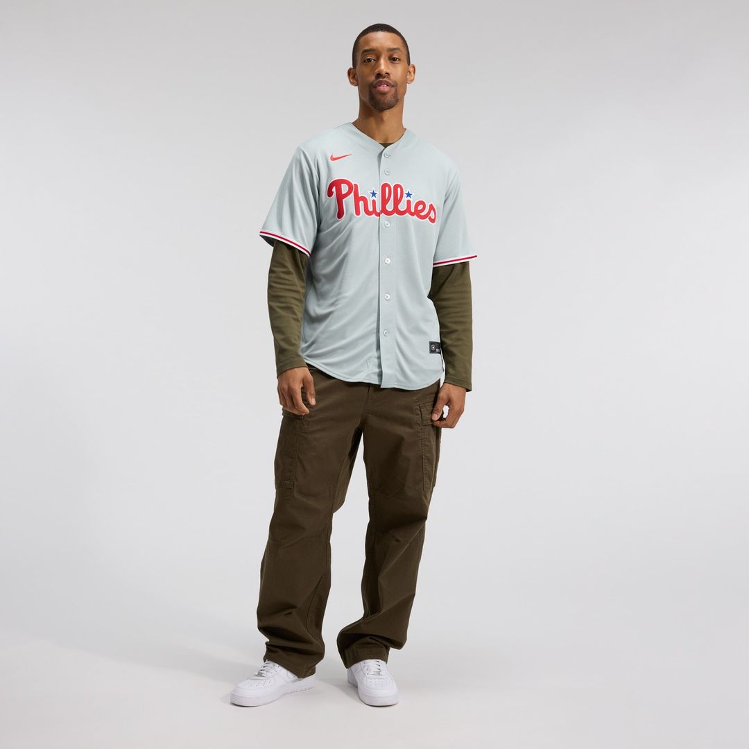 Philadelphia Phillies Bryce Harper Gray Road Replica Jersey
