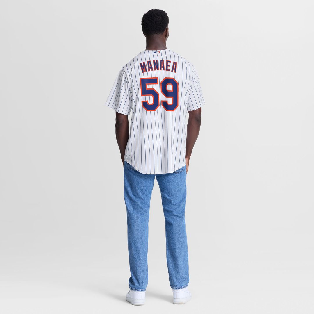 New York Mets Sean Manaea White Home Replica Jersey