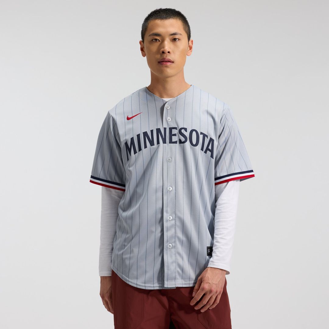Minnesota Twins Gray Road Replica Team Jersey