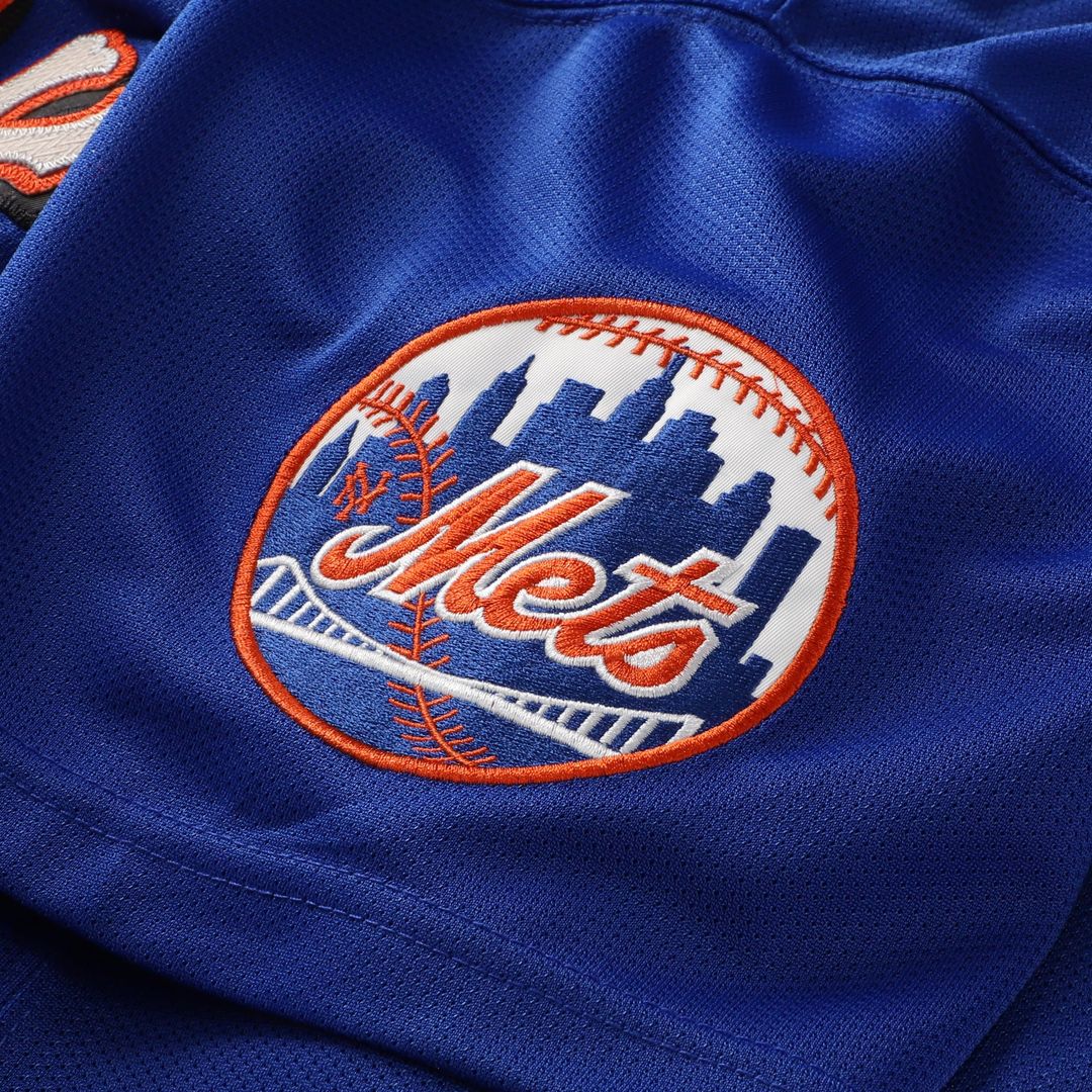 New York Mets Mike Piazza Royal Cooperstown Collection Mesh Batting Practice Button-Up Jersey