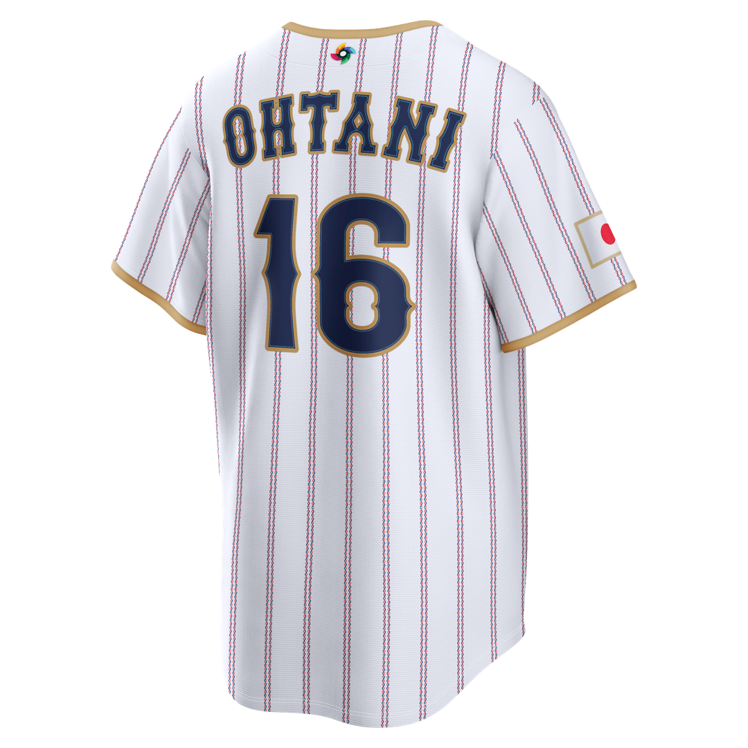 Japan Baseball Shohei Ohtani White 2026 World Baseball Classic Home Stadium Jersey