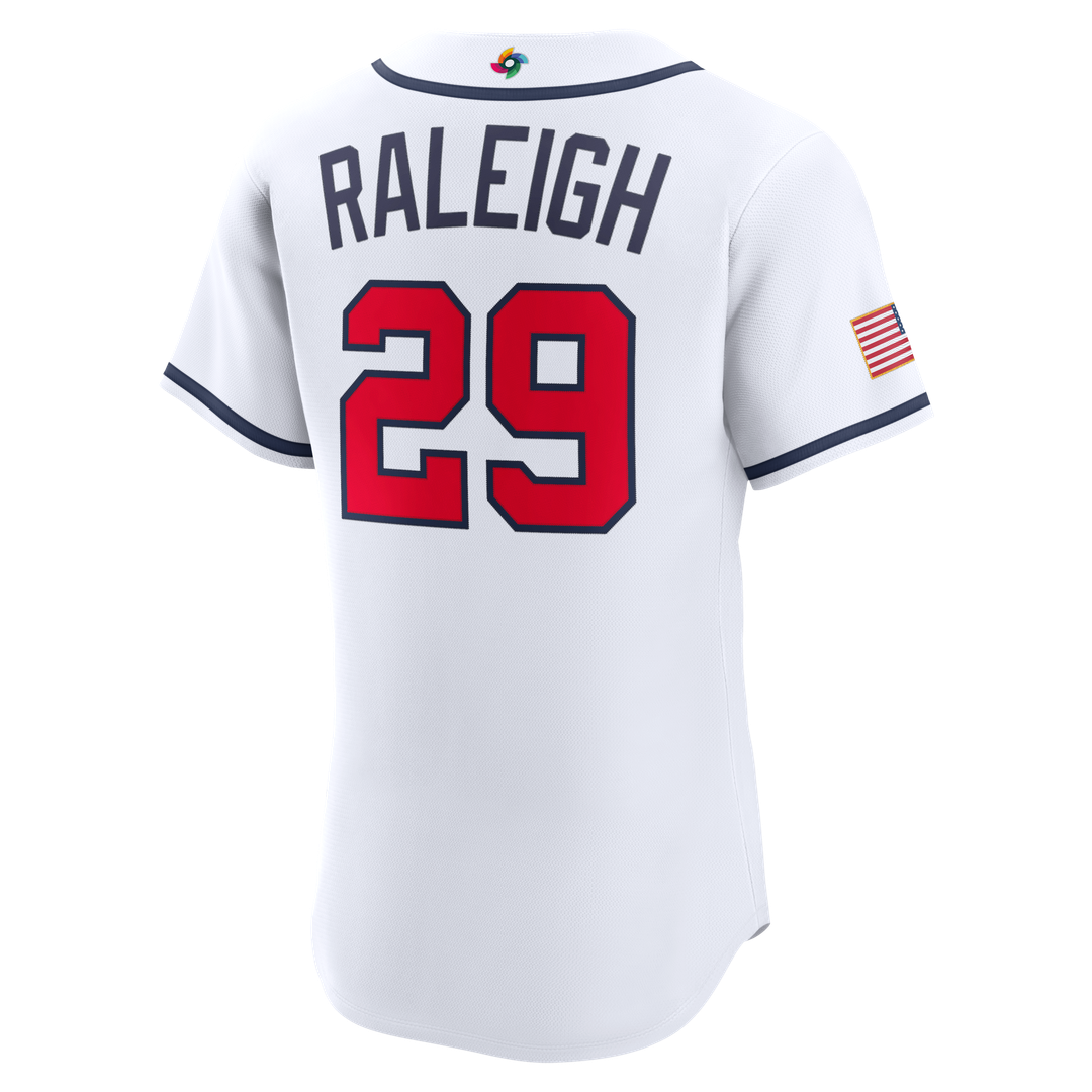 USA Baseball Cal Raleigh White 2026 World Baseball Classic Home Authentic Jersey