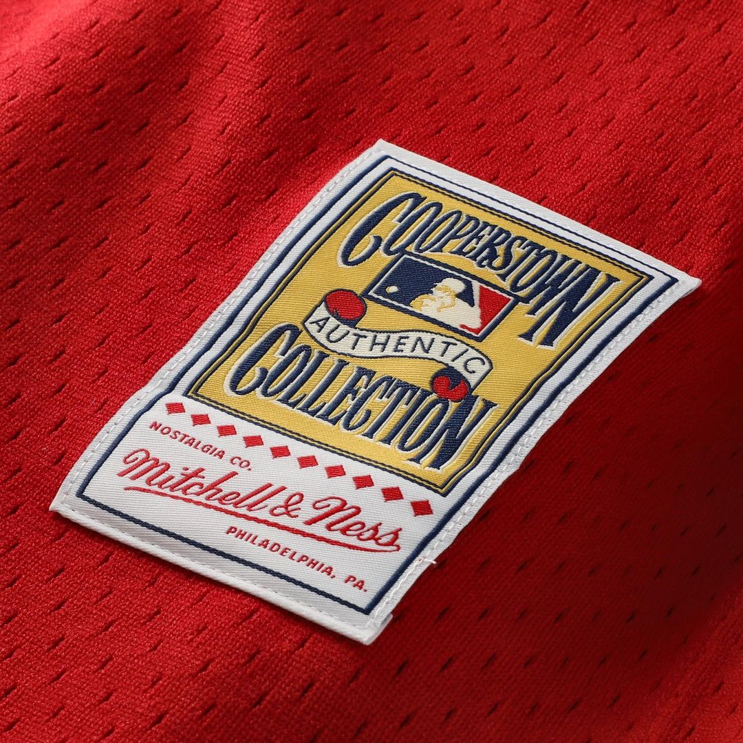 Cincinnati Reds Johnny Bench Red Cooperstown Collection Big & Tall Mesh Batting Practice Jersey