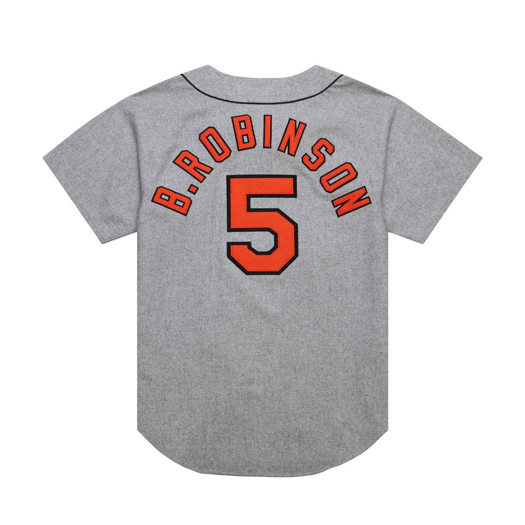Baltimore Orioles Brooks Robinson Gray Cooperstown Collection 1966 Authentic Jersey