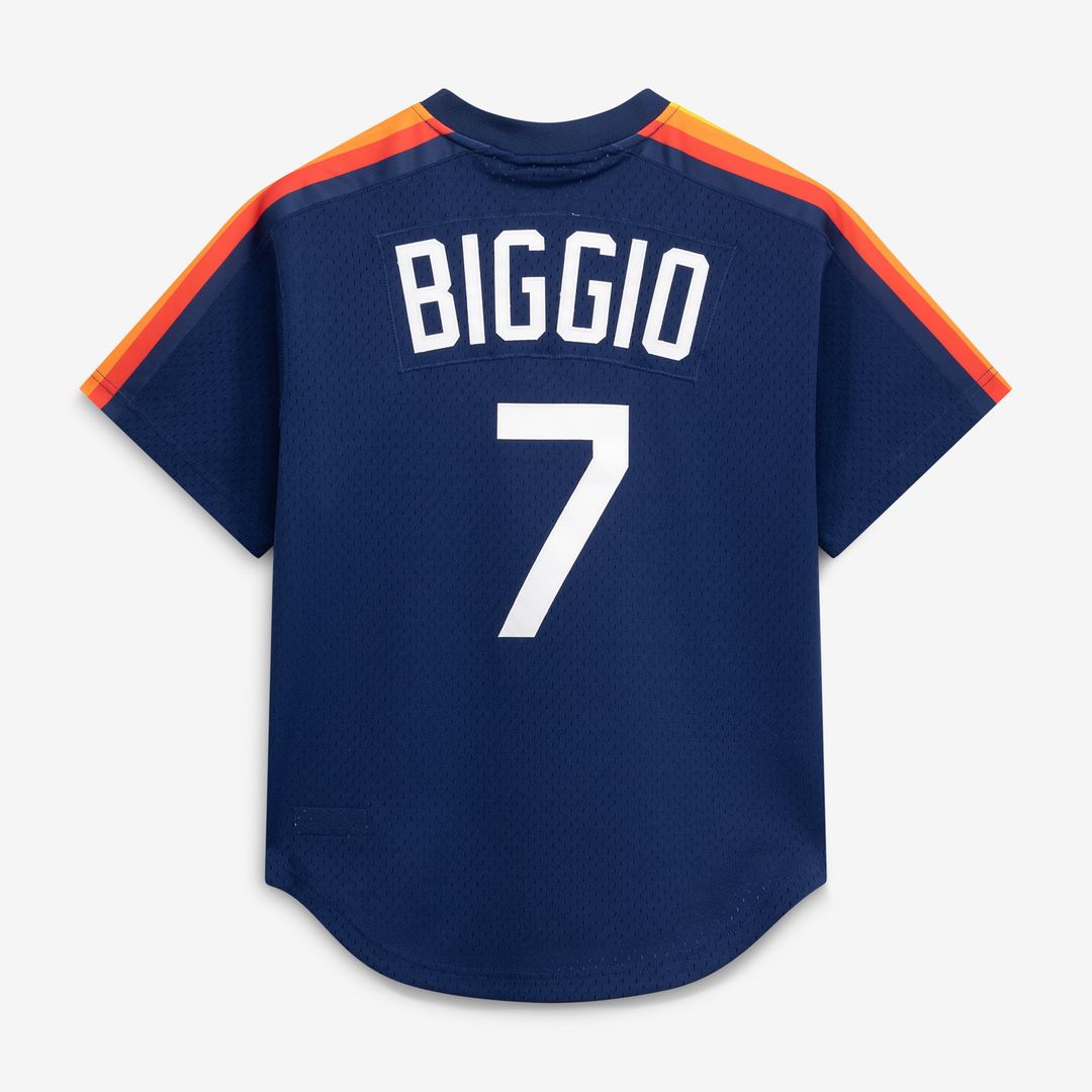 Houston Astros Craig Biggio Navy Authentic Batting Practice Jersey
