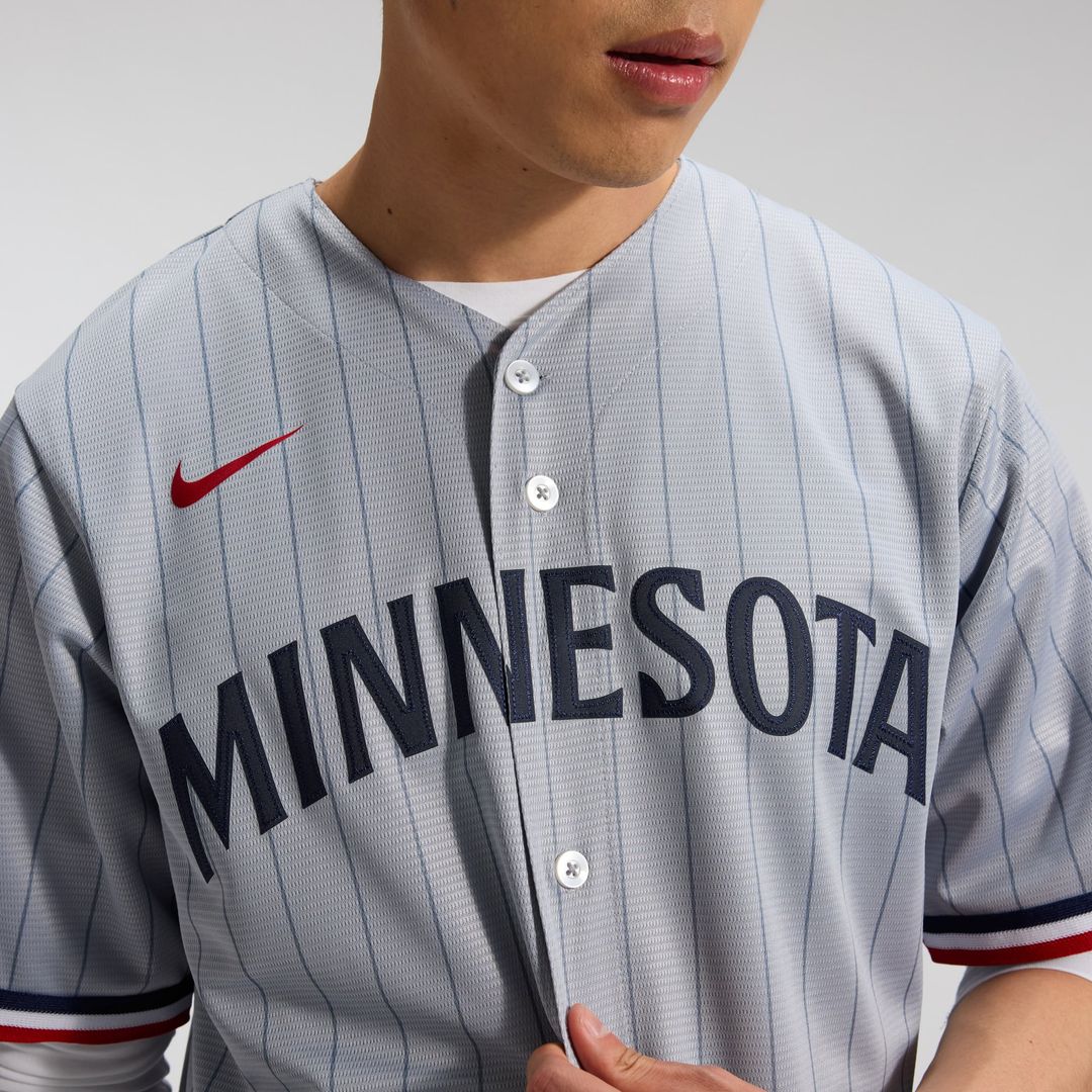 Minnesota Twins Gray Road Replica Team Jersey