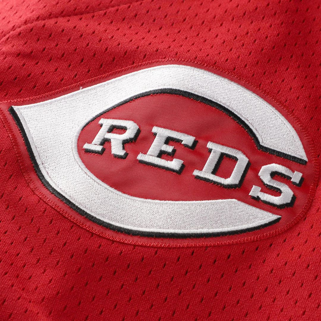 Cincinnati Reds Barry Larkin Red Throwback Cooperstown Mesh Batting Practice Jersey