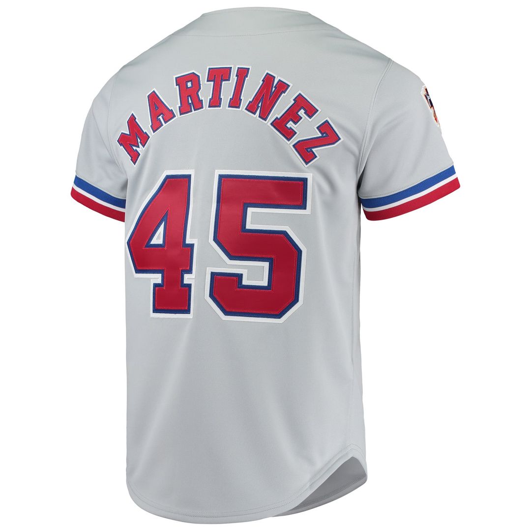 Montreal Expos Pedro Martinez Gray Cooperstown Collection Authentic Jersey