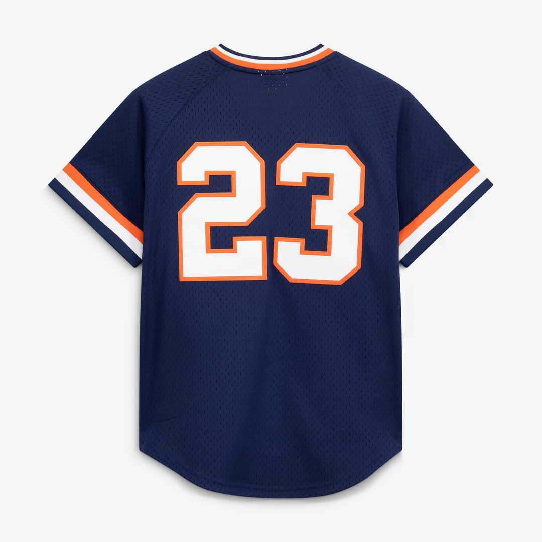 Detroit Tigers Kirk Gibson Navy Authentic Batting Practice Jersey