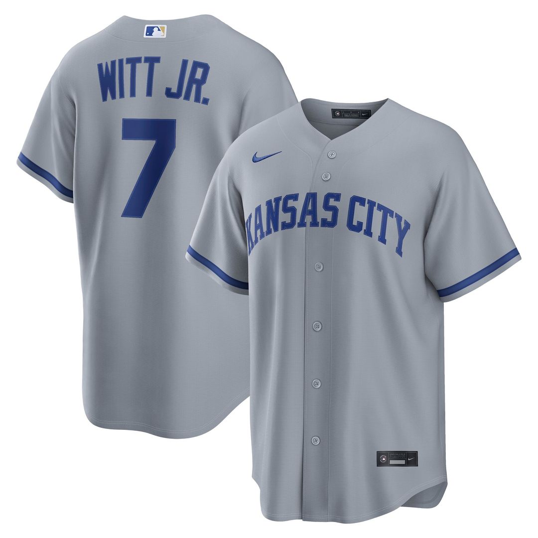 Kansas City Royals Bobby Witt Jr. Royal Alternate Replica Jersey
