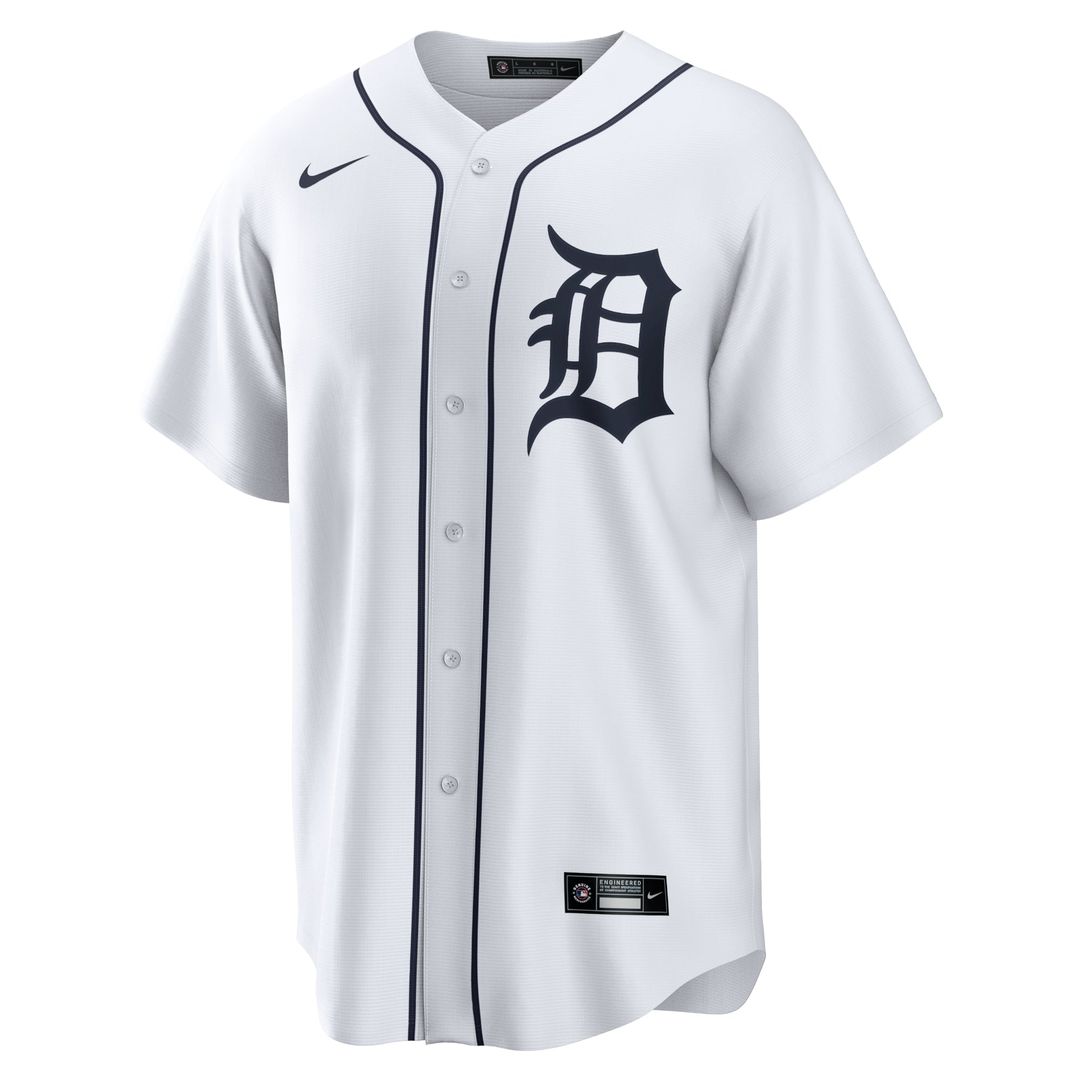 Detroit Tigers White Home Replica Team Jersey