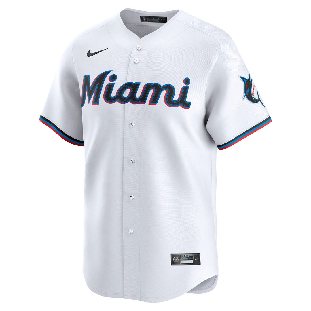 Miami Marlins White Home Replica Team Jersey