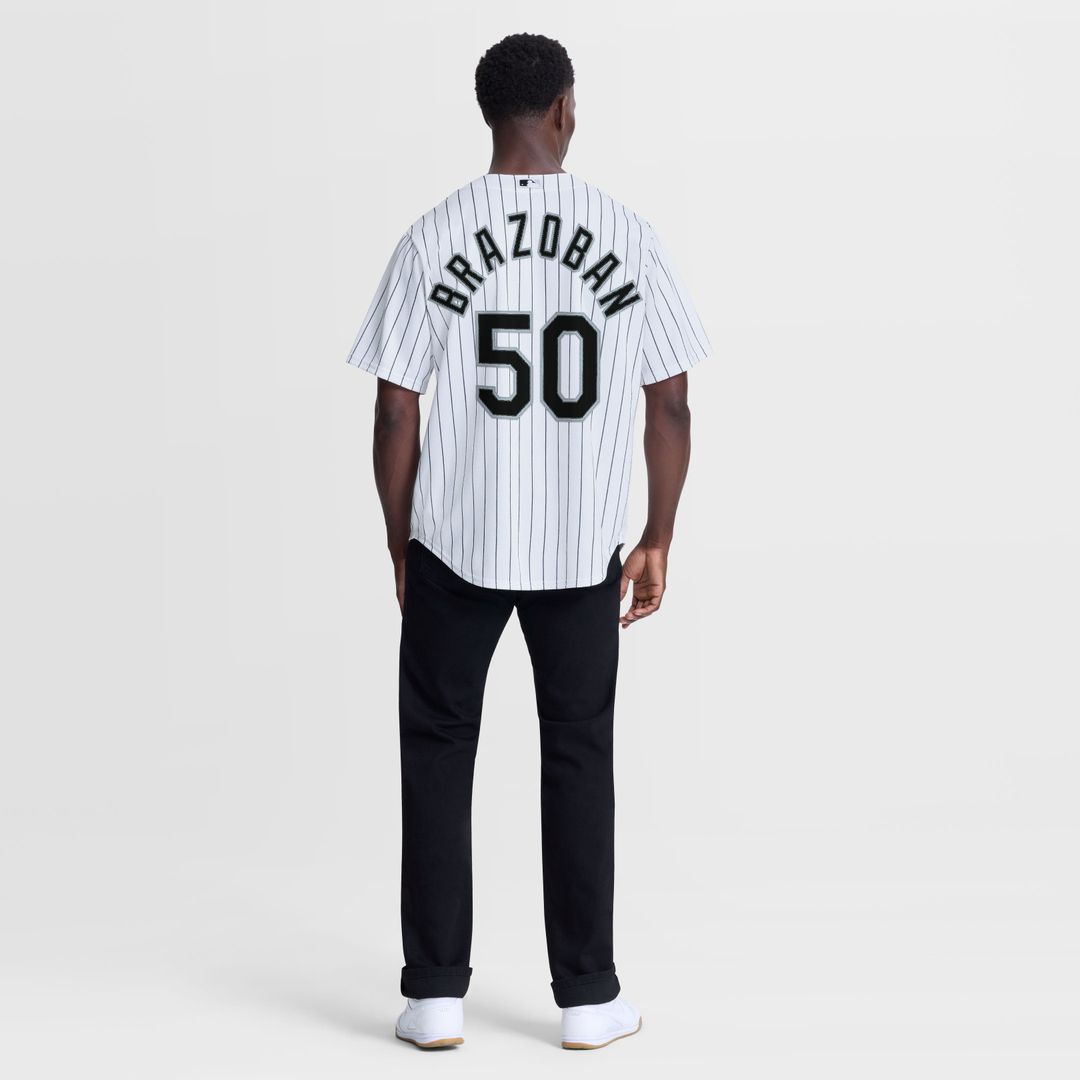 Chicago White Sox Huascar Brazoban White Home Replica Jersey