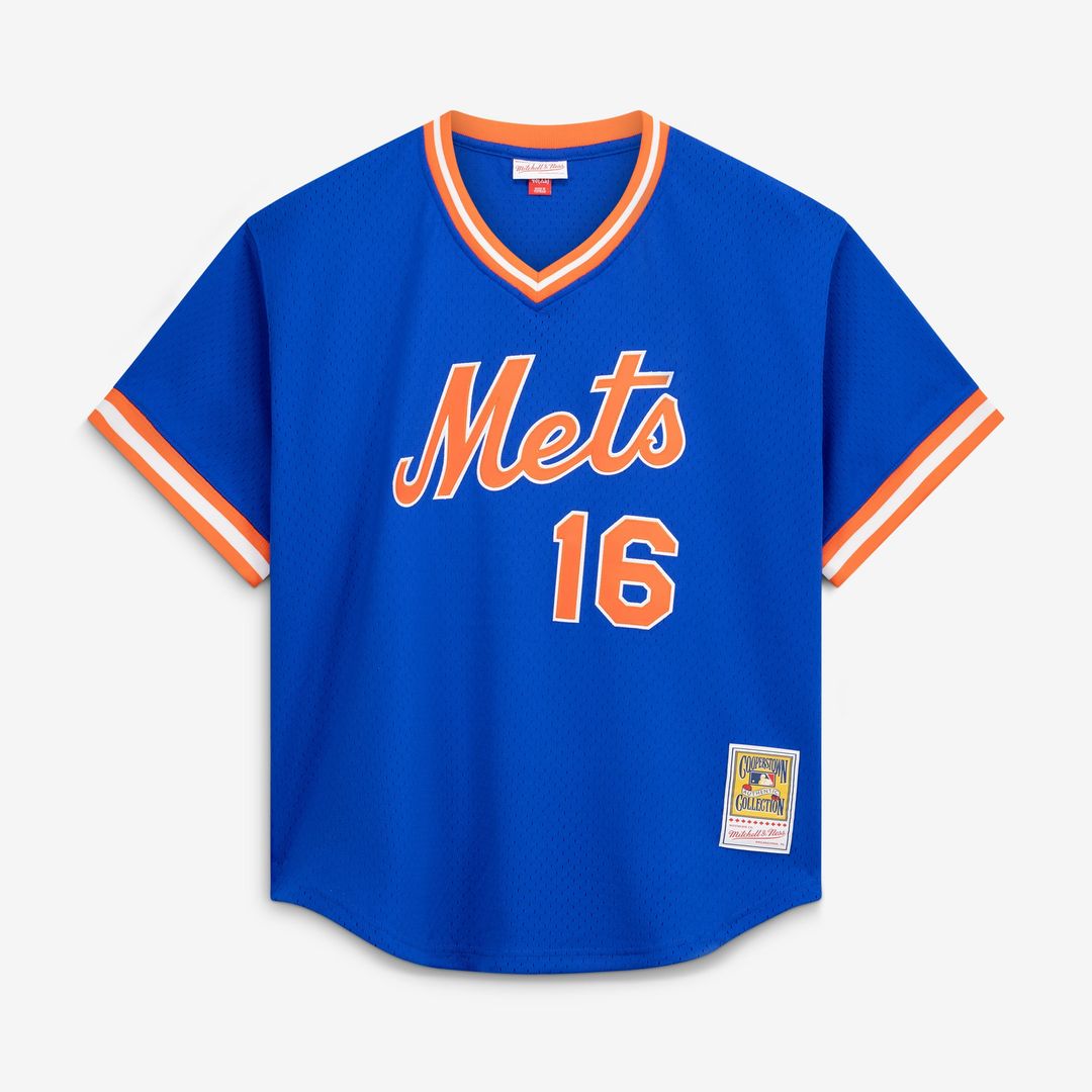 New York Mets Dwight Gooden Royal Authentic Batting Practice Jersey