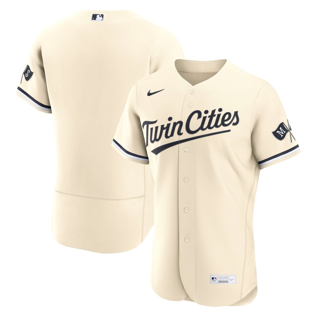 Minnesota Twins Cream Alternate Authentic Jersey