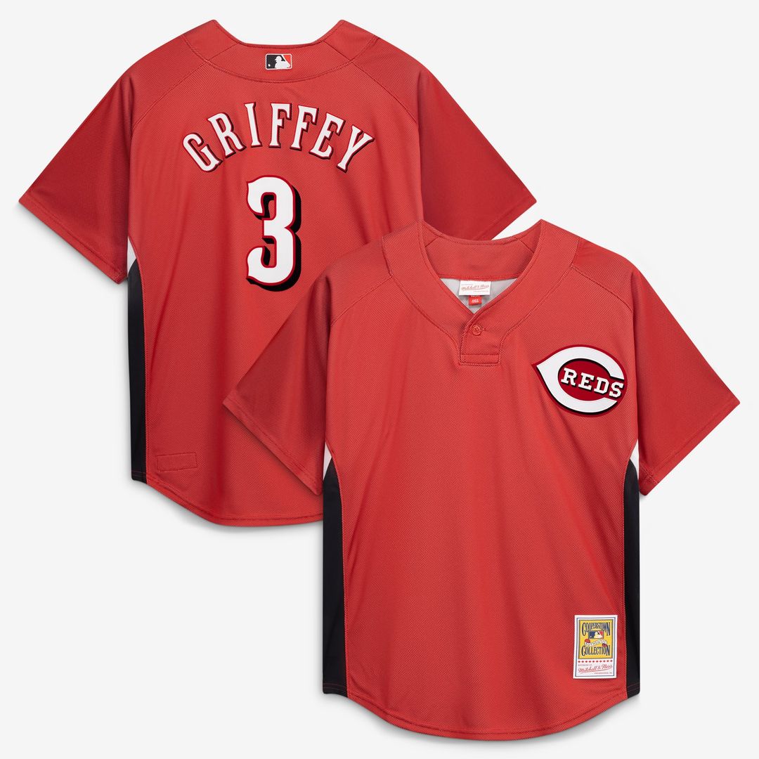 Cincinnati Reds Ken Griffey Jr. Red Authentic Batting Practice Jersey