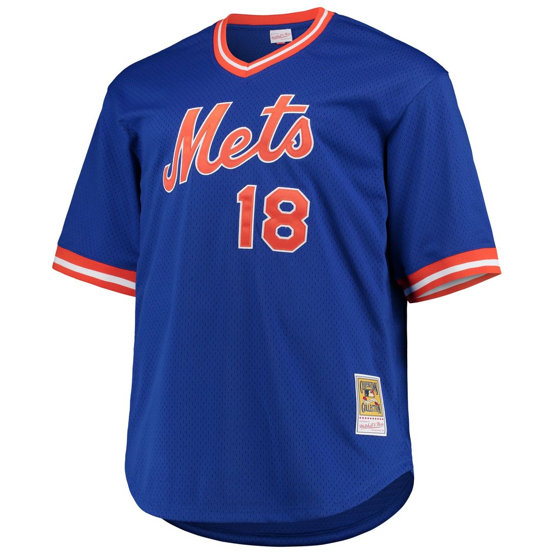 New York Mets Darryl Strawberry Royal Big & Tall Cooperstown Collection Mesh Batting Practice Jersey