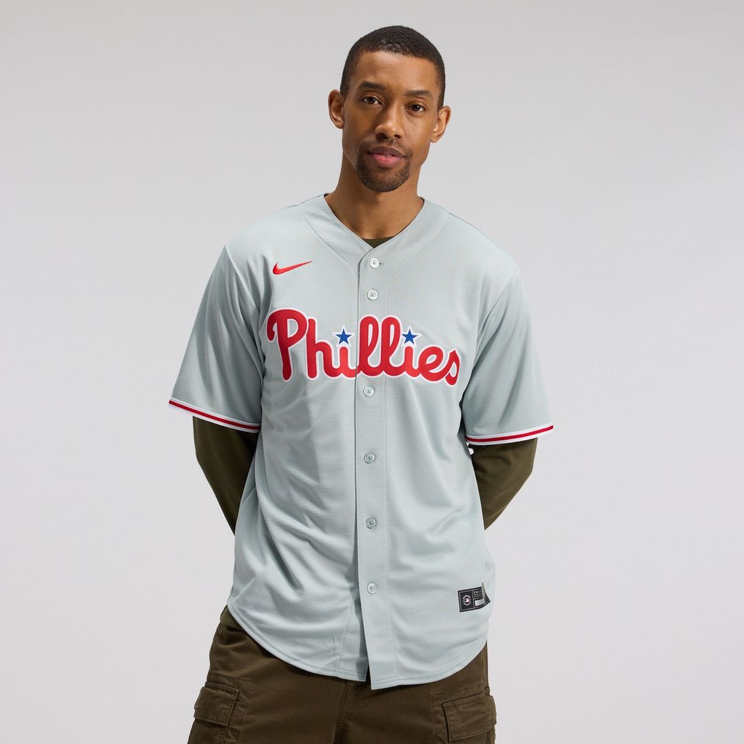 Philadelphia Phillies Bryce Harper Gray Road Replica Jersey