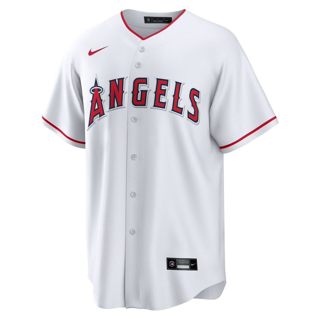 Los Angeles Angels White Home Blank Replica Jersey
