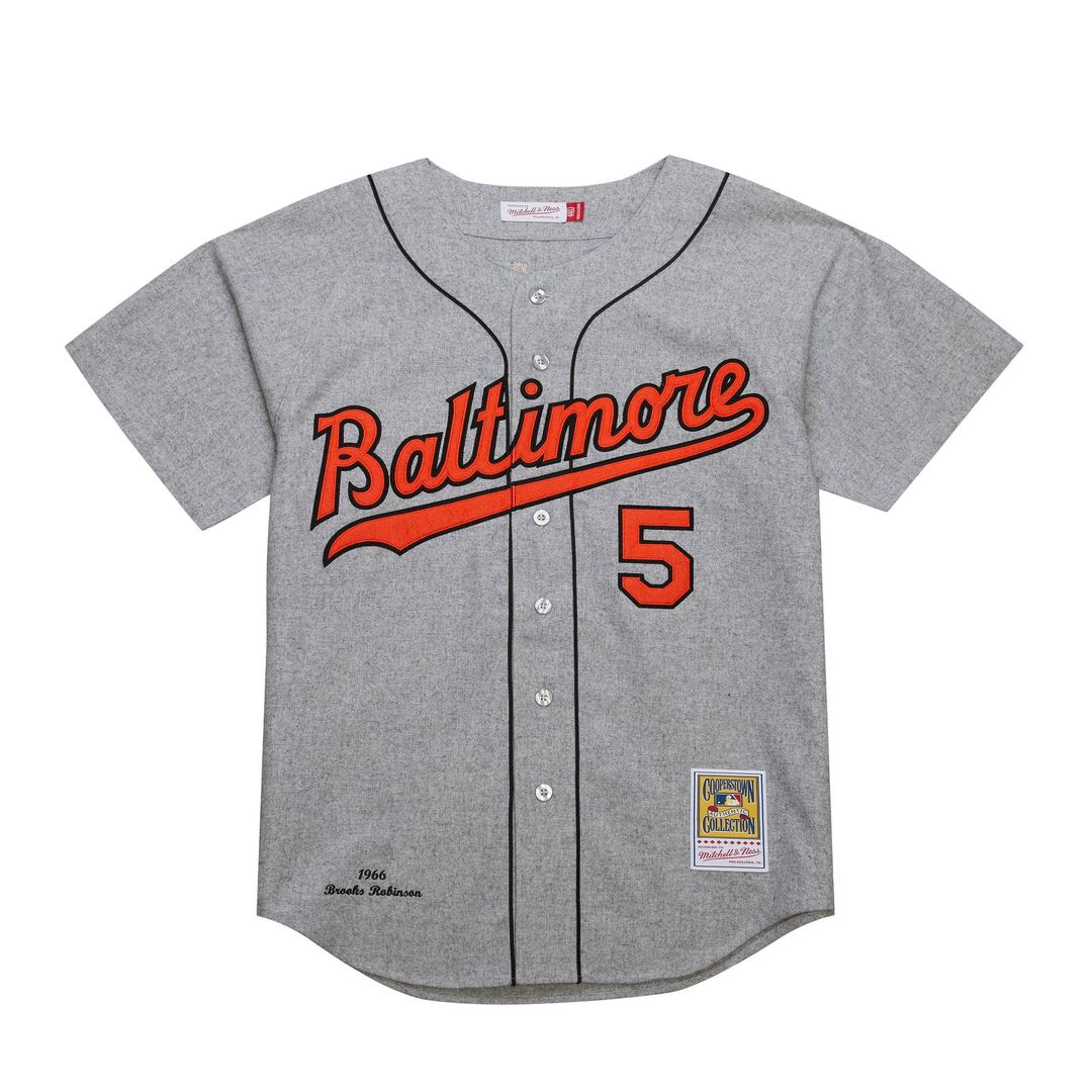 Baltimore Orioles Brooks Robinson Gray Cooperstown Collection 1966 Authentic Jersey