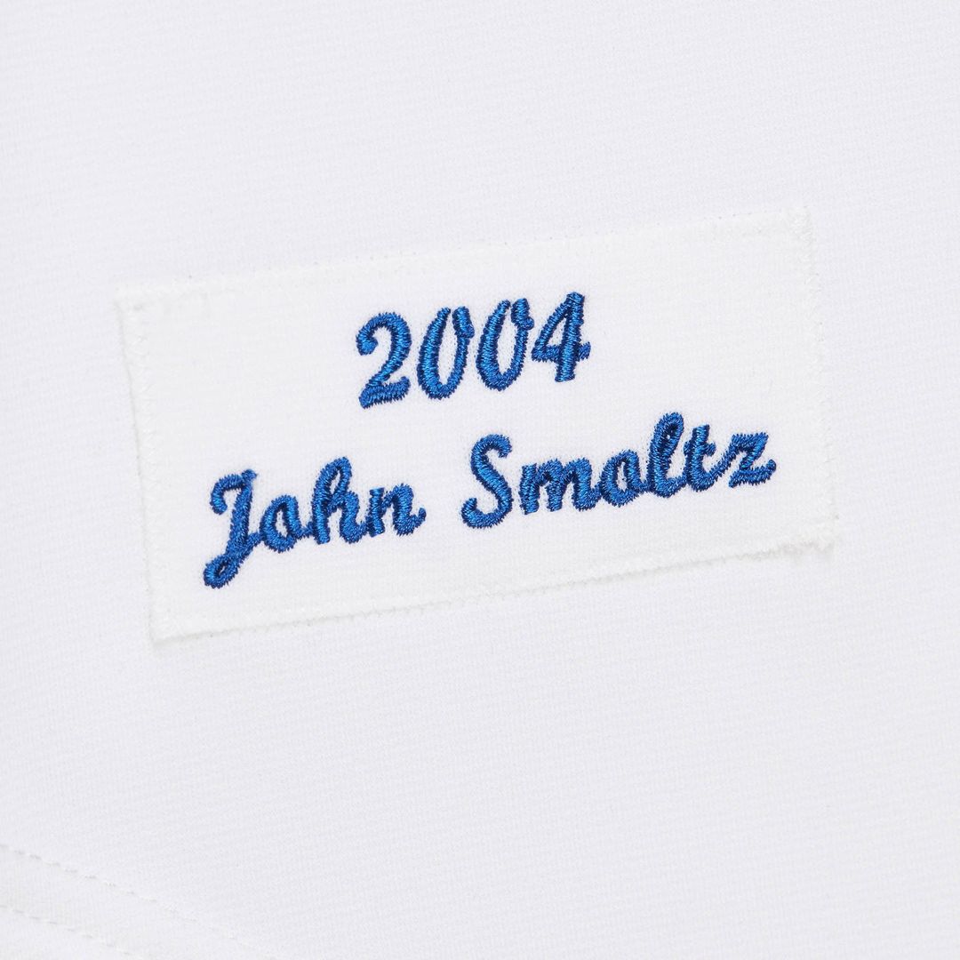 Atlanta Braves John Smoltz White 2004 Cooperstown Collection Authentic Throwback Jersey