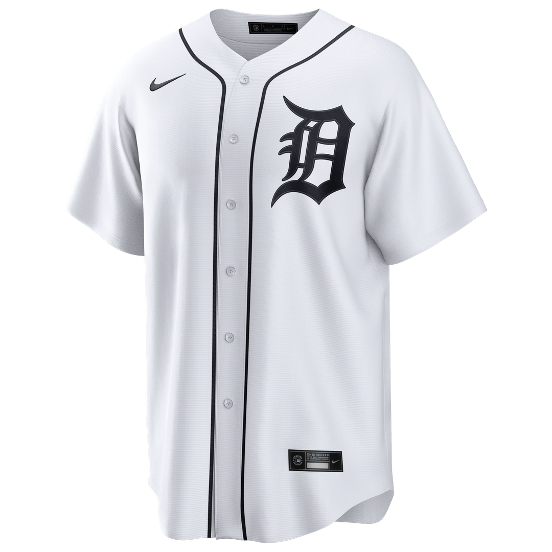 Detroit Tigers White Home Replica Jersey