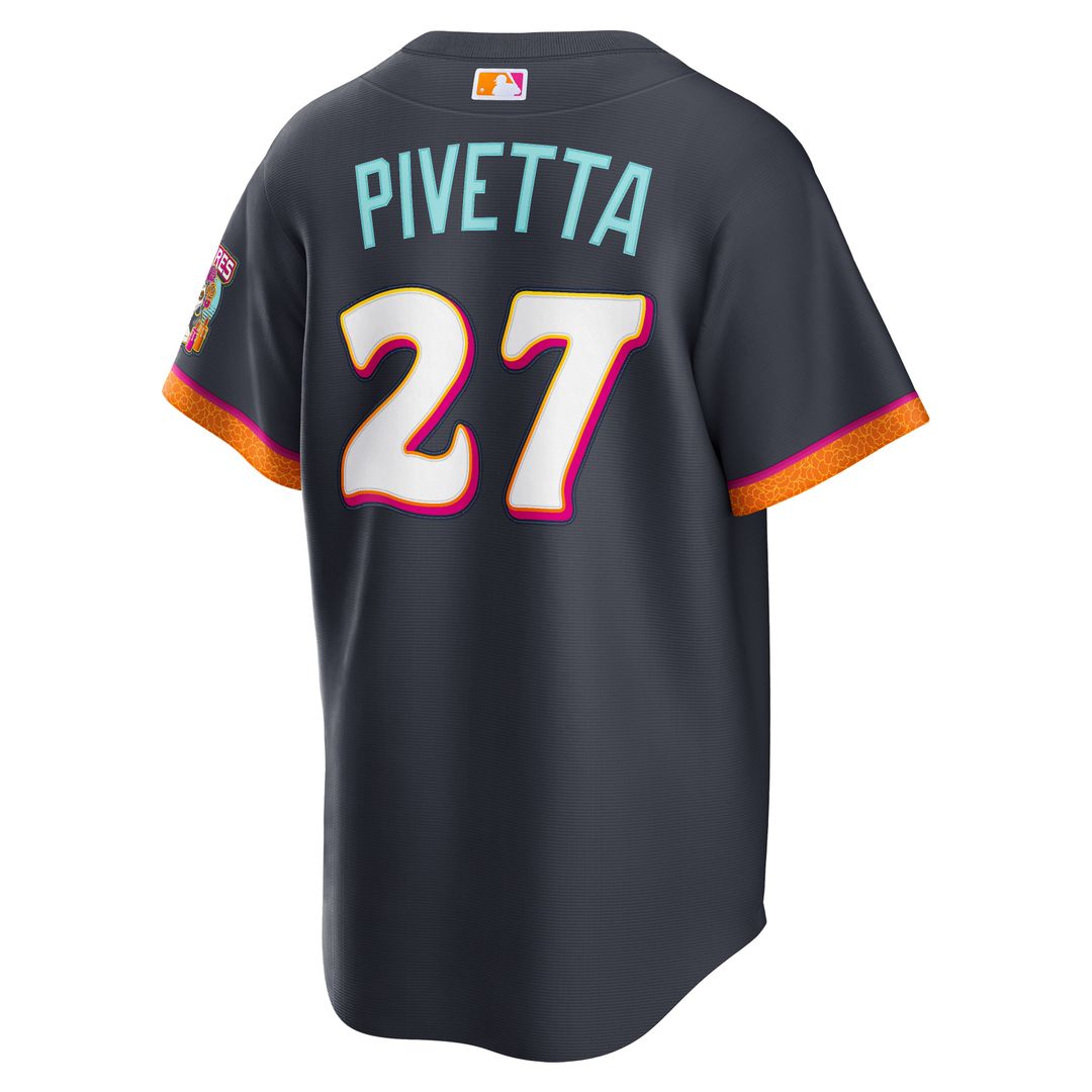 San Diego Padres Nick Pivetta Obsidian 2026 City Connect Stadium Jersey