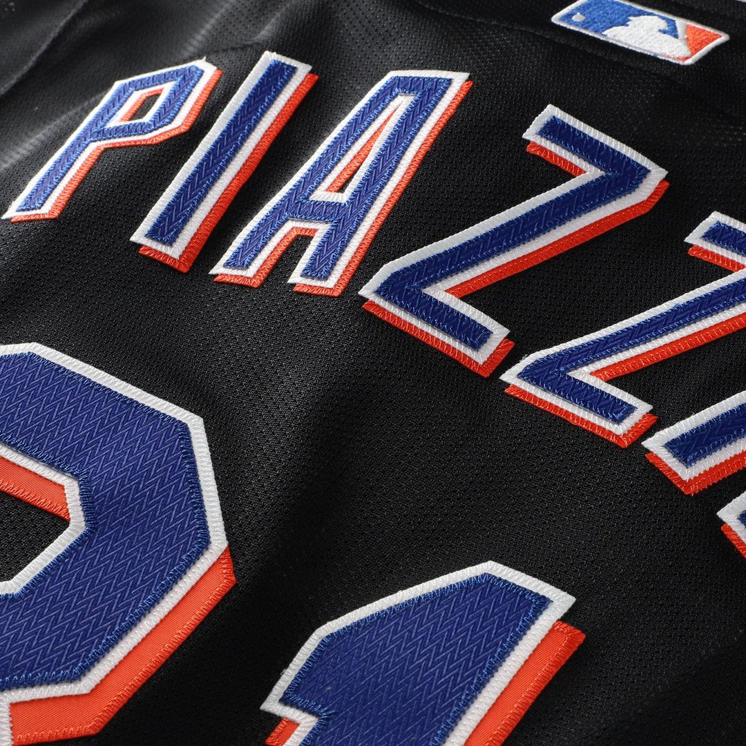 New York Mets Mike Piazza Black Cooperstown Collection 2000 Batting Practice Jersey