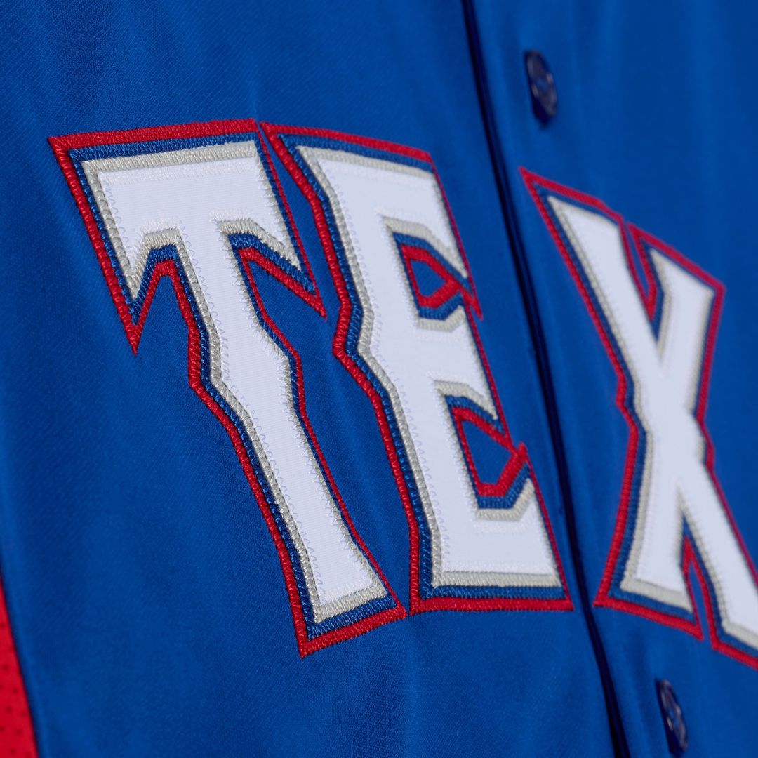 Texas Rangers Adrian Beltre Royal Cooperstown Mesh Batting Practice Button-Up Jersey